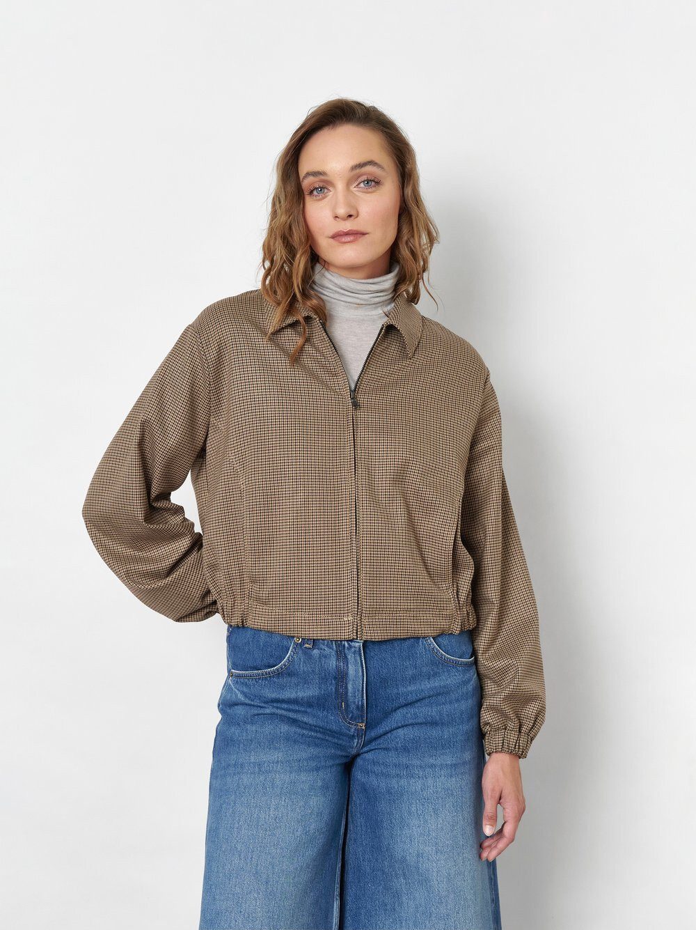 TONI Blusenjacke Lexi mit feinem Pepitamuster