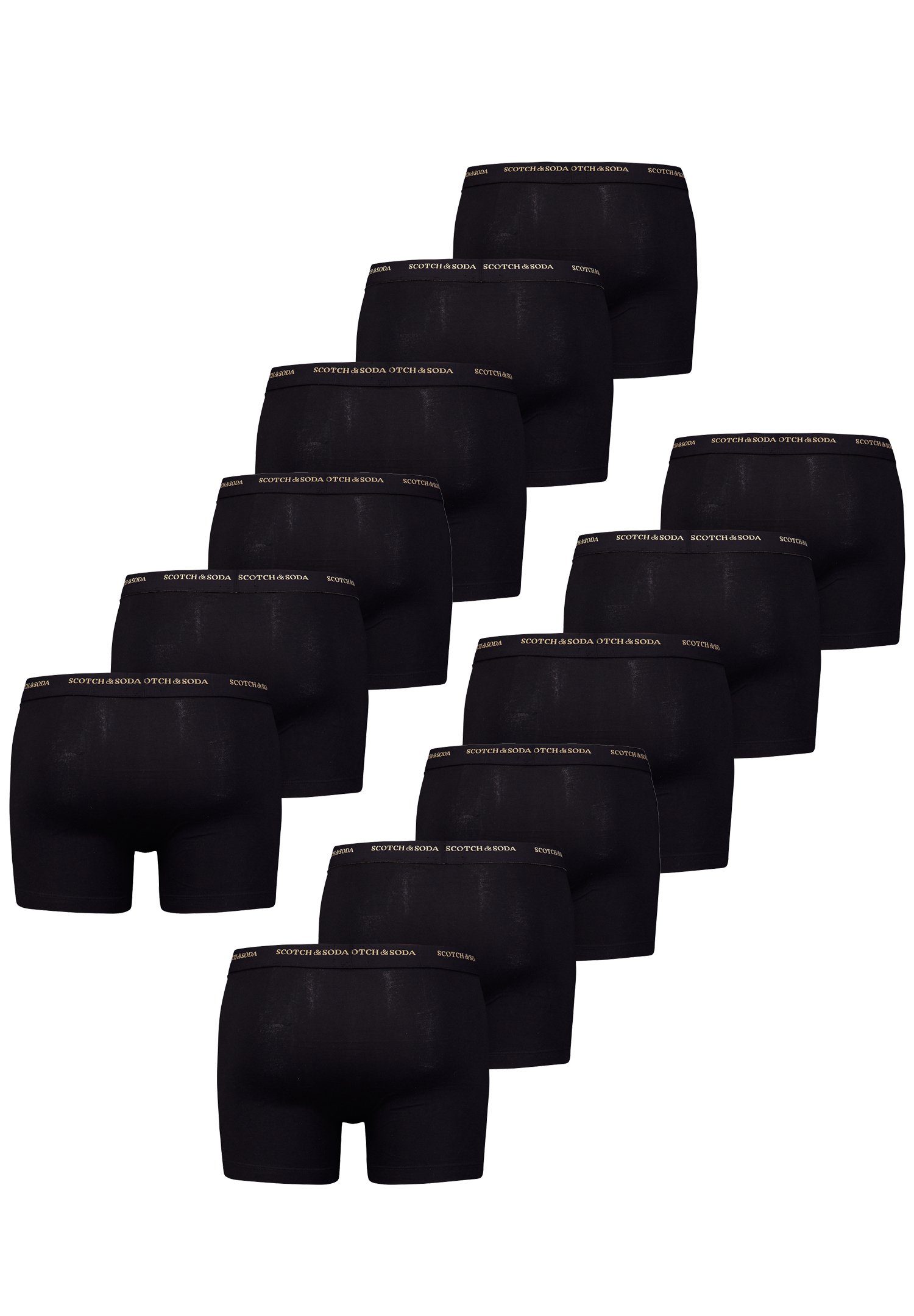Black (Packung, Logo Boxershorts Soda Boxer & 12-St., Men Base 12er Scotch Pack SCSO 12er-Pack)