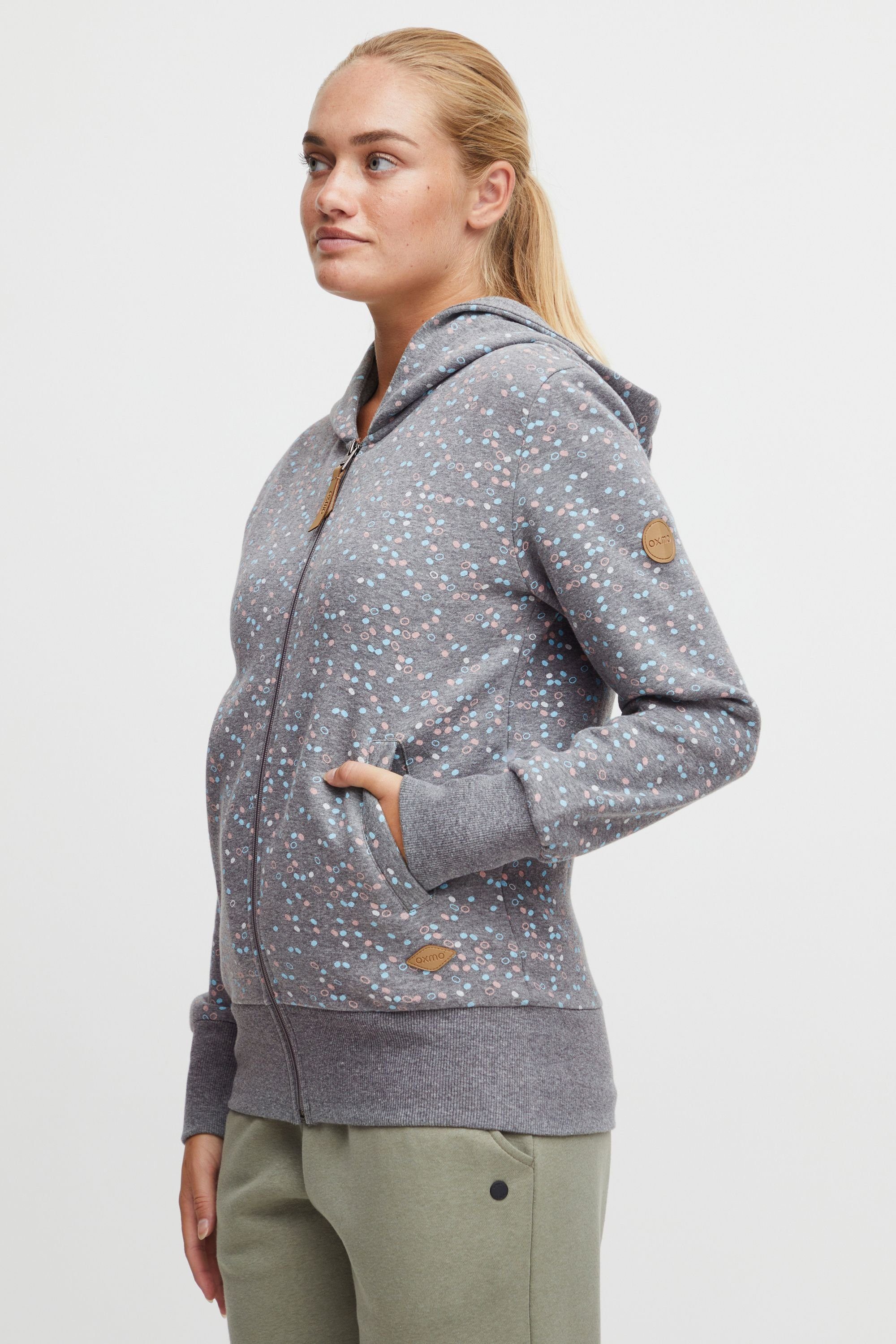 OXMO Sweatjacke OXBeatrice Medium Grey Melange (201146)