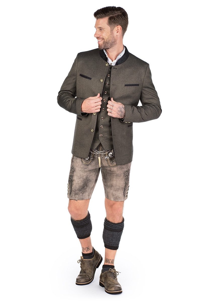 Gebr. Weis menswear Trachtenjanker Janker - ROSENHEIM - oliv