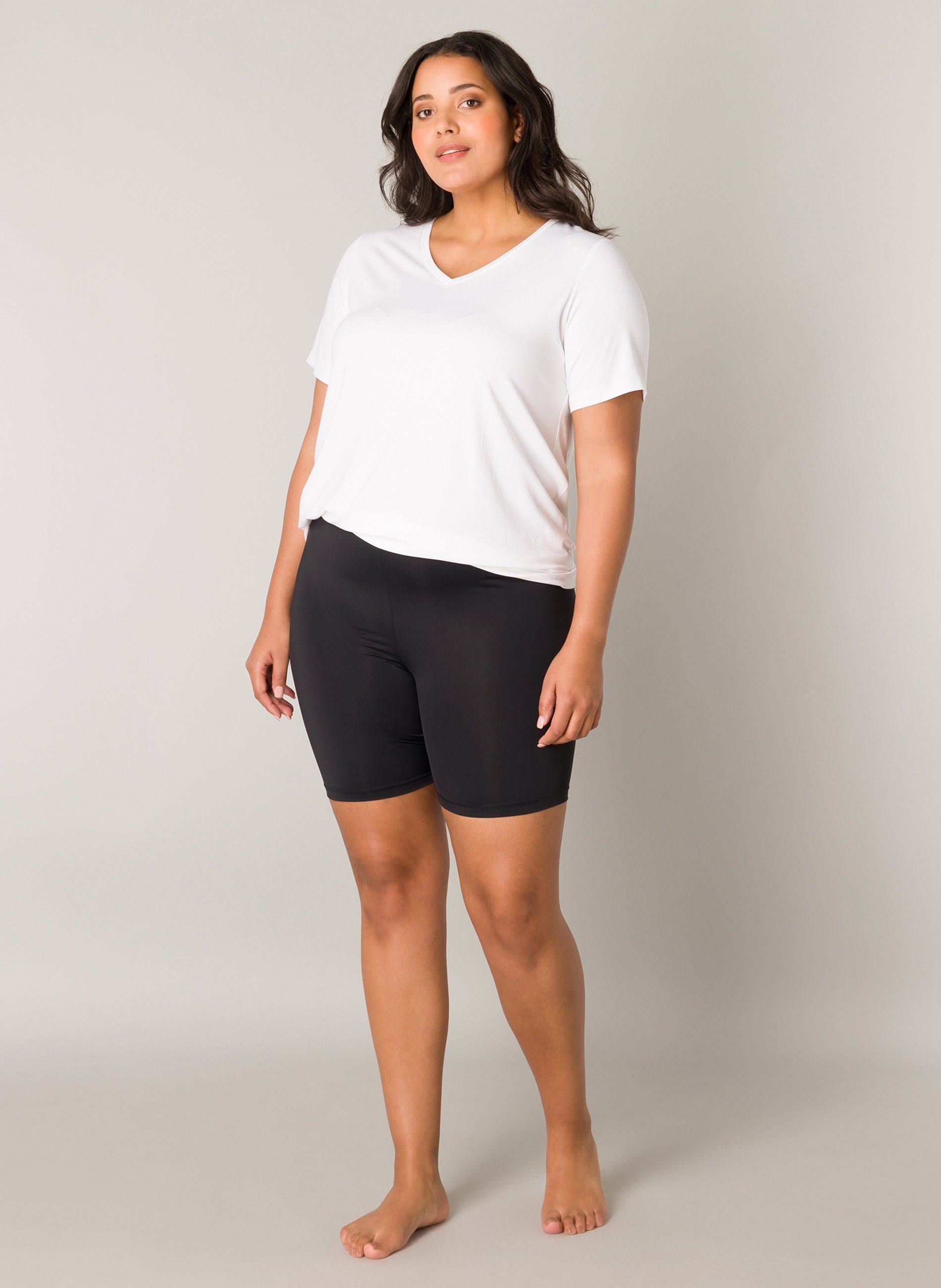Base Level Curvy Shorts Sommerhose mit Elasthan