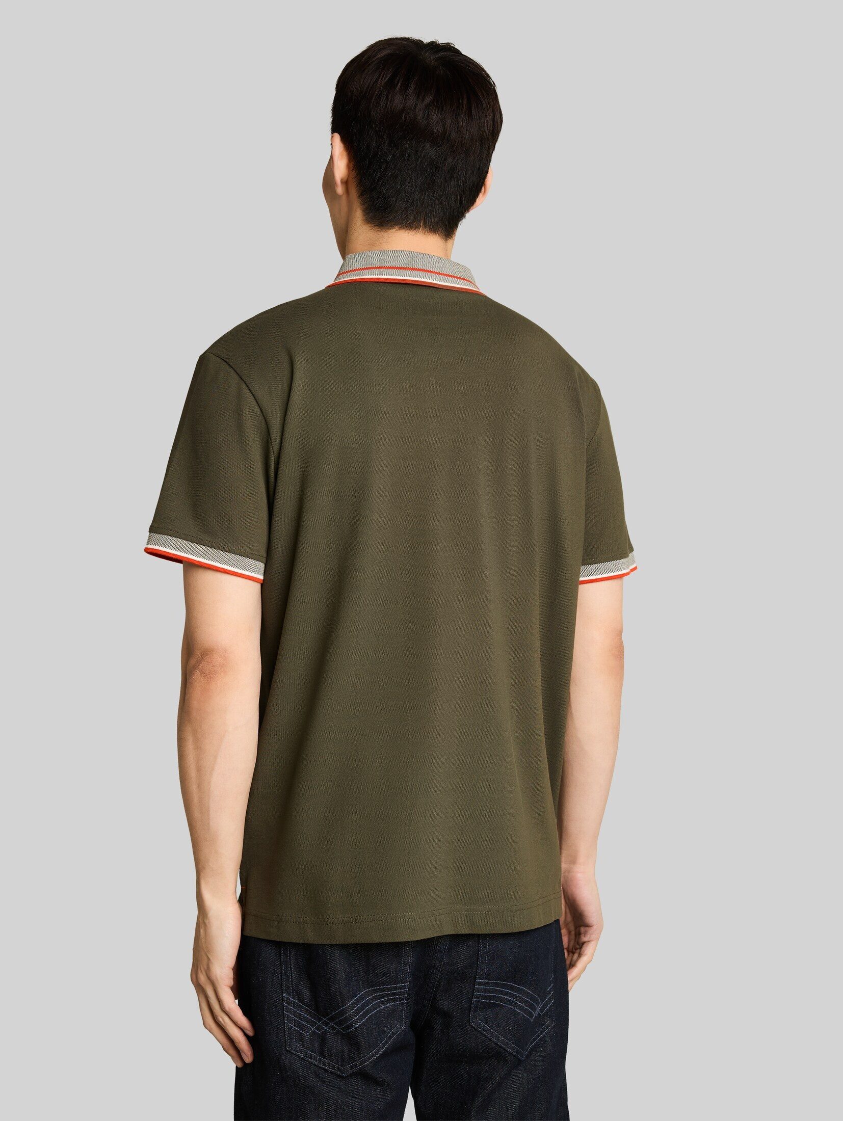 TOM TAILOR Poloshirt Poloshirts (im Einserpack) Piqué Poloshirt mit Logo-Print