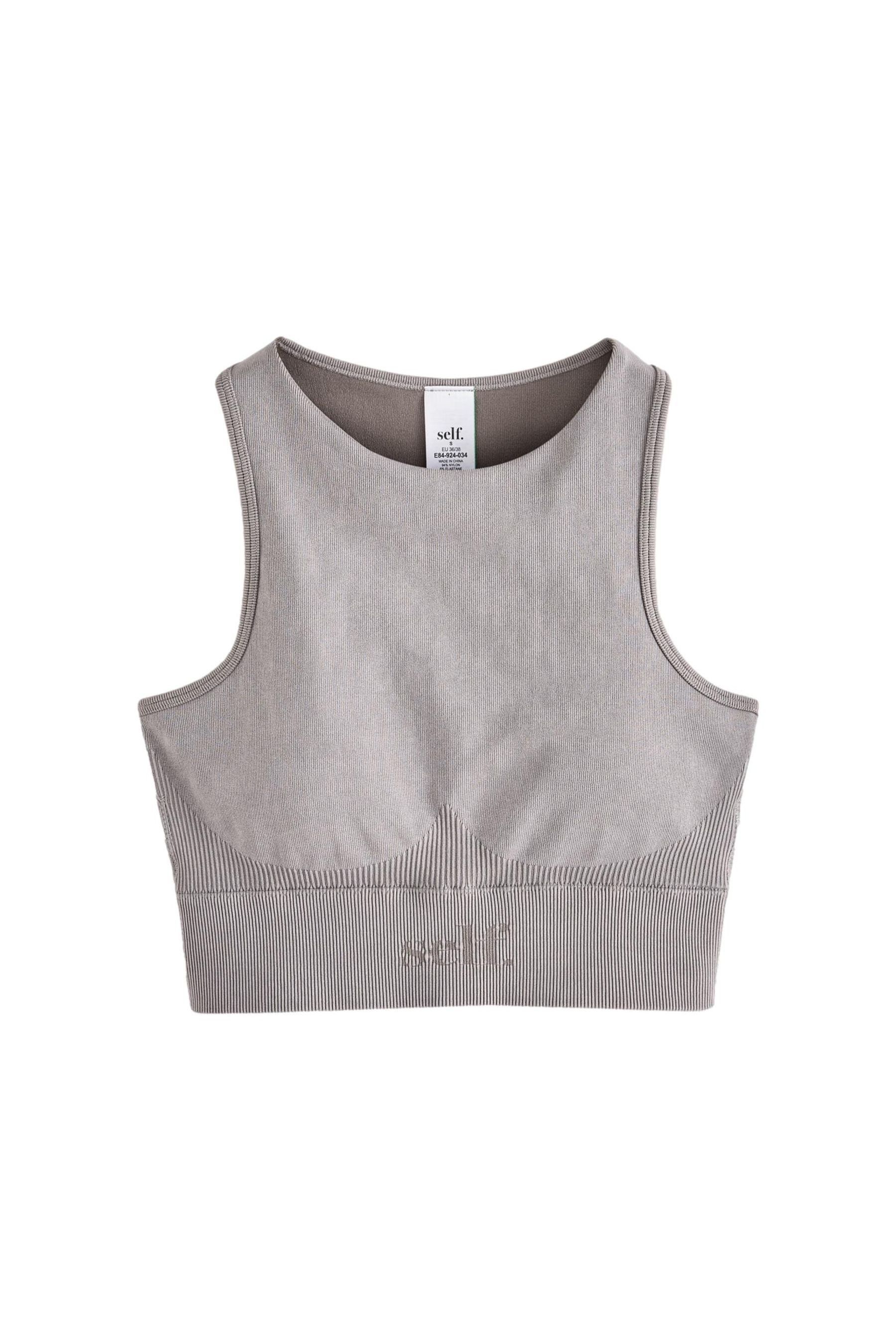 Crop-Top Self. Nahtloses Crop Fit Sport-Top
