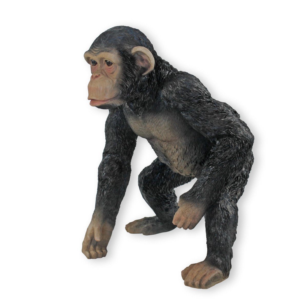 Detailgetreu Wetterfest, Tierfigur jung Schimpanse Handbemalt, Figur Affe Deko colourliving Affe Deko Tier,