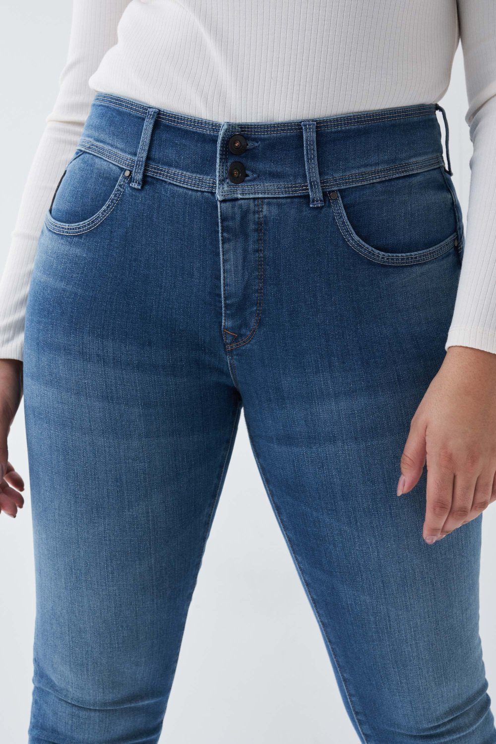 Salsa Stretch-Jeans SALSA JEANS SECRET PUSH IN blue denim 126004.8503