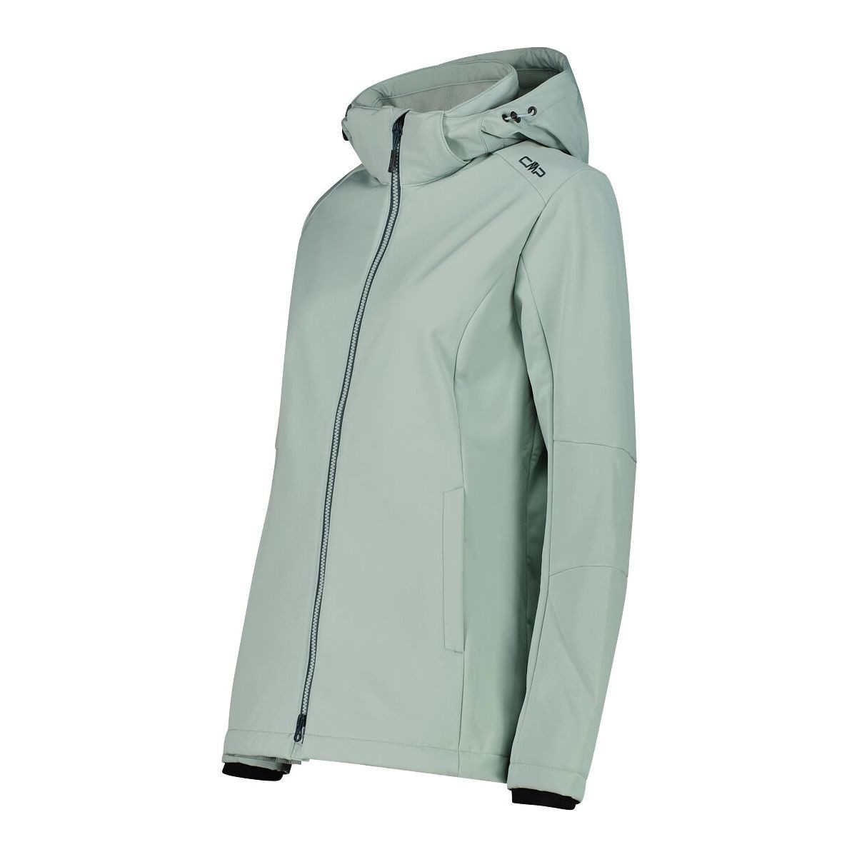 CMP Softshelljacke Woman Jacket DET. Hood Funktionelle Damenjacke mit abnehmbarer Kapuze, wasserdicht und – Bild 3 von 3