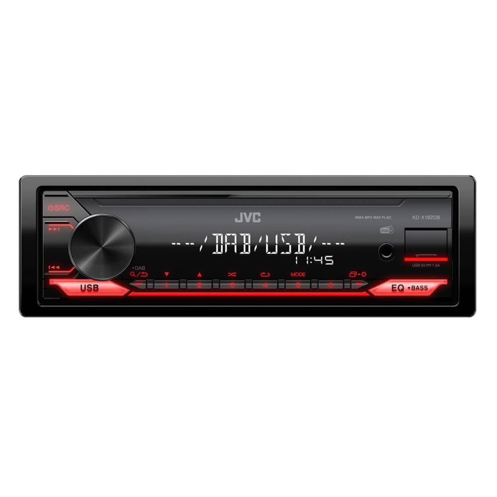 JVC Digital-Media-Receiver Autoradio (Anschluss für Lenkradfernbedienung, DAB+ Tuner)