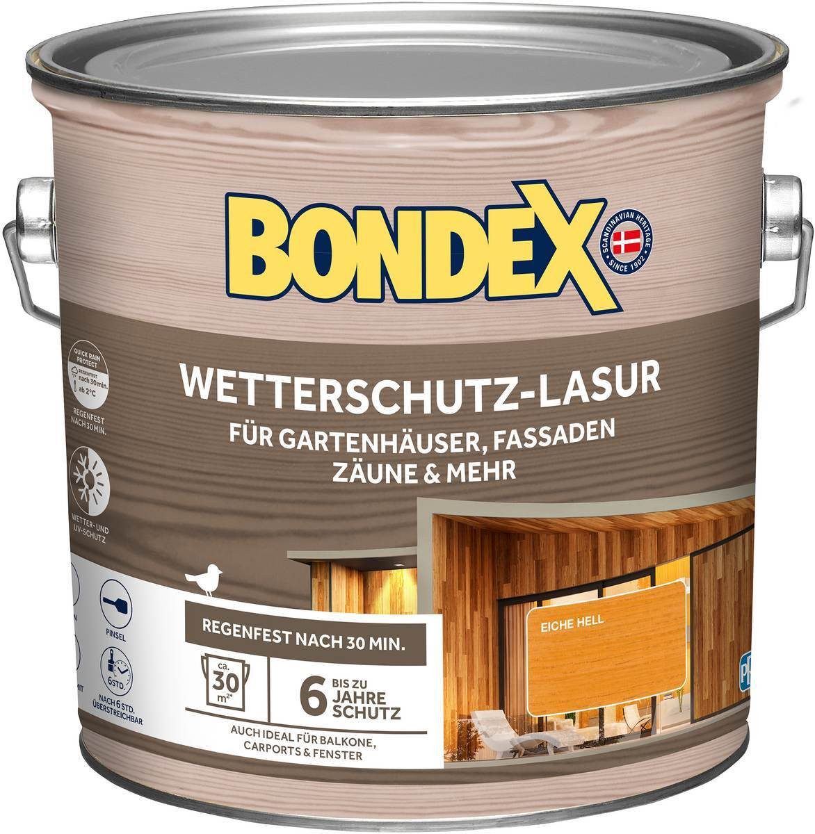Bondex Holzschutzlasur BONDEX Wetterschutz-Lasur für Aussen, Holz-Schutz, UV-Schutz