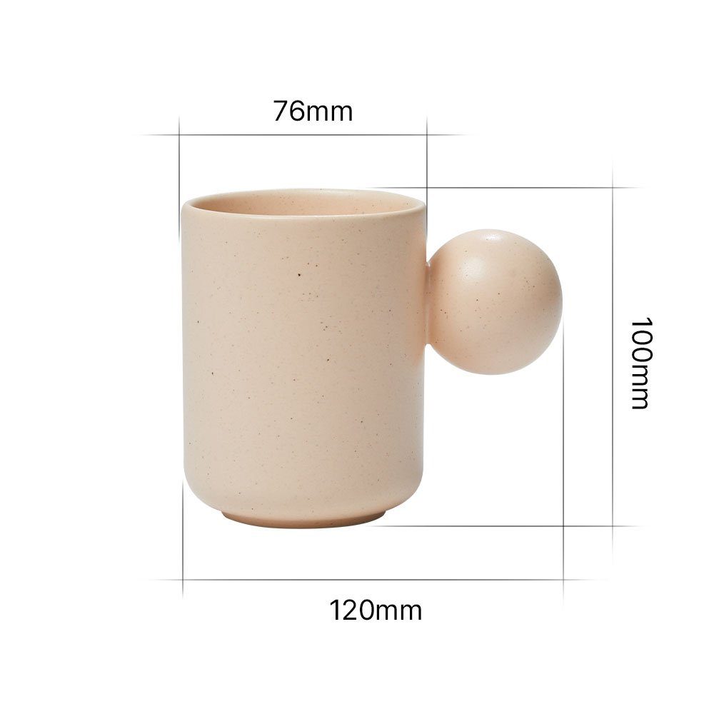 Tasse Keramik, & Ball Keramiktasse PFOA, von Keramik, 100% NEOFLAM® Better 300ml natürliche Cadmium Blei Frei Pink, Finger -