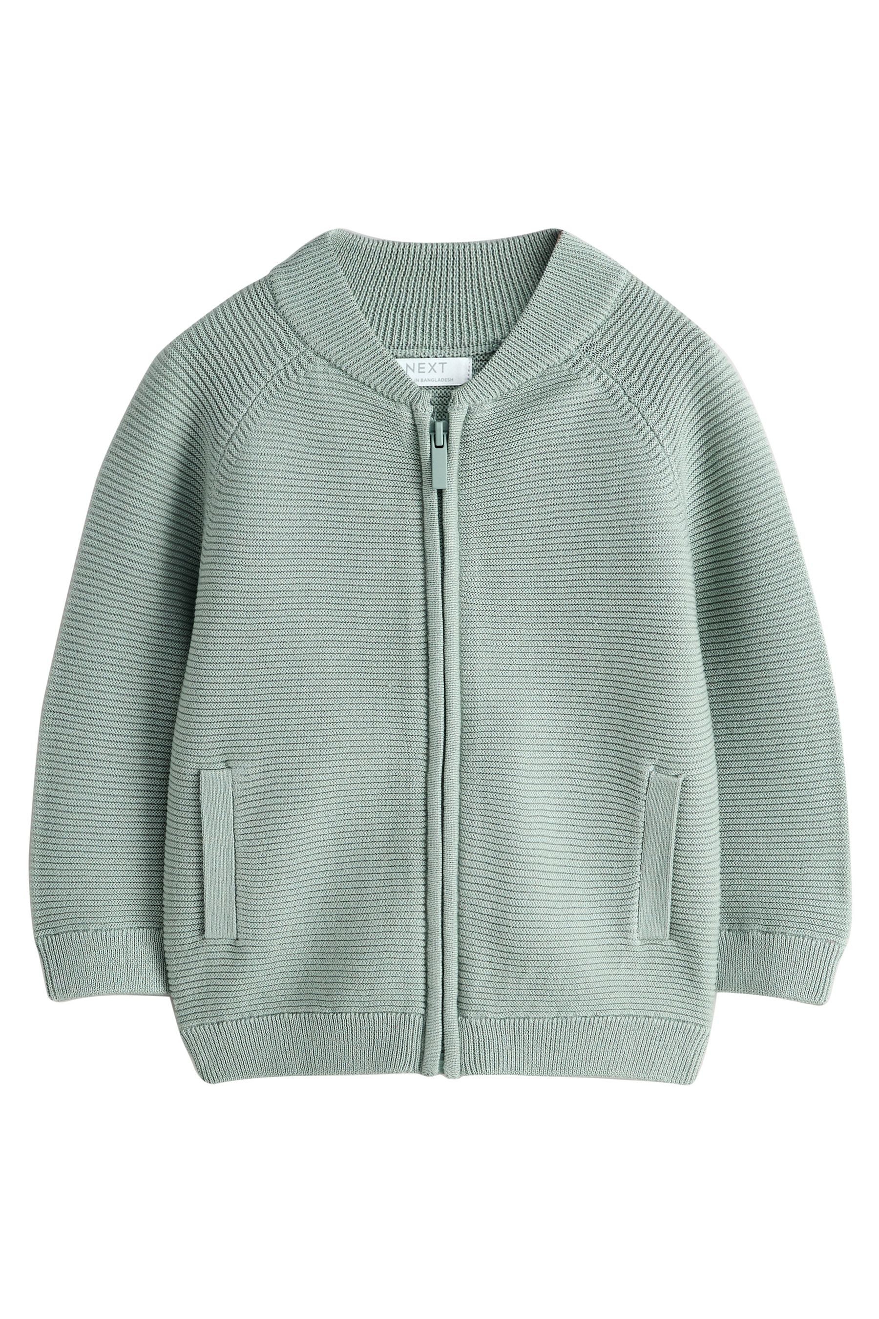 Next Strickjacke Cardigan mit durchgehendem Reißverschluss (1-tlg)