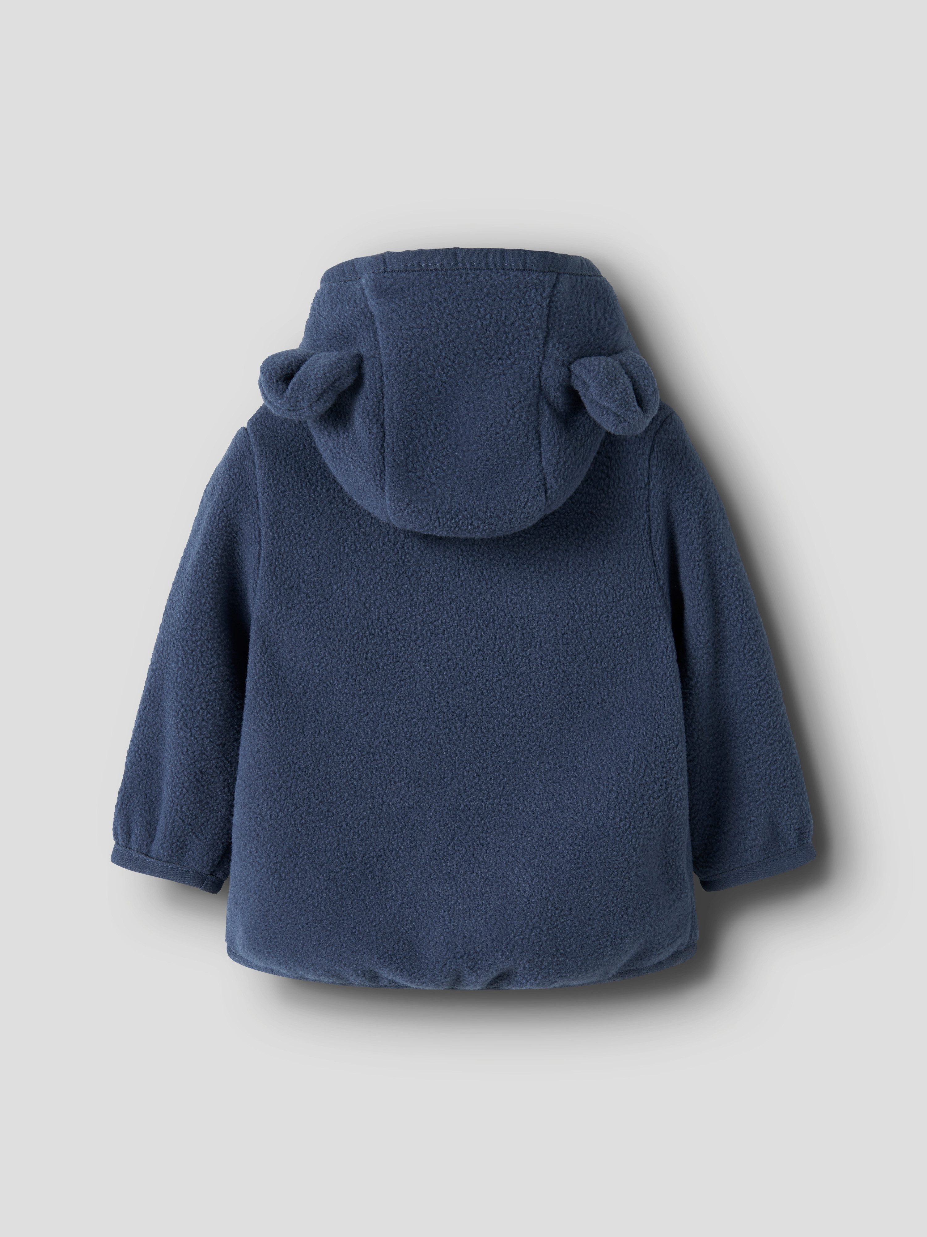Name It Kapuzenfleecejacke NBNMEEKO FLEECE JACKET MELANGE Fleece, Reißverschluss mit Kinnschutz