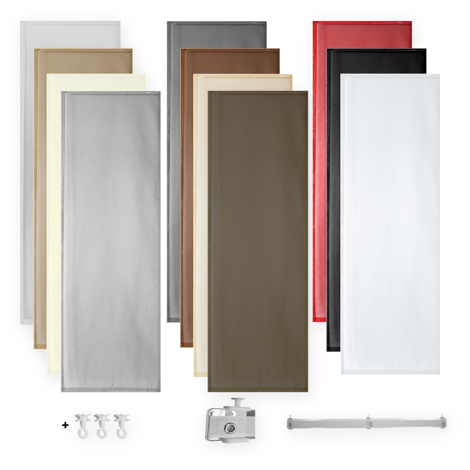 Haus und Deko Schiebegardine Schiebegardine Flächenvorhang transparent 60x2 günstig online kaufen