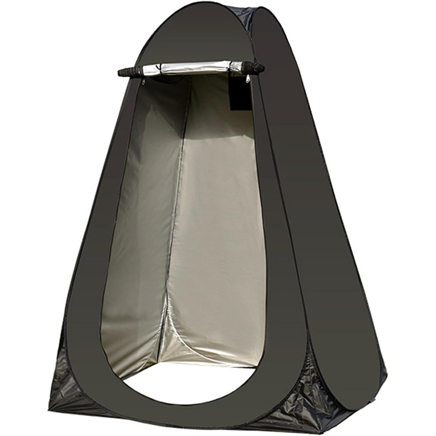 HAUSS SPOLE Faltzelt Duschzelt Faltzelt mit Wurfzelt und Doppelreißverschluss,Kleidersäcke, (120 x 120 x 190 cm Privatsphäre Toilette Umkleidekabine Lagerzelt, UV-Schutz Mobile Outdoor WC Zelt mit rollbare Reißverschlusstür), mit Tragetasche für Strand Angeln Wandern Baden Dressing Outdoor