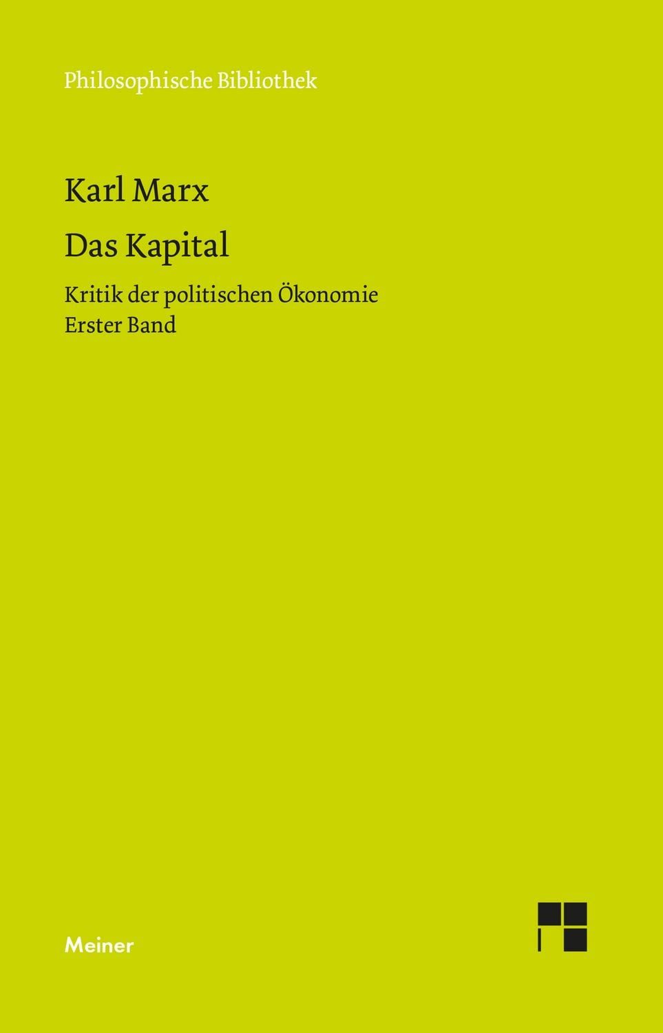 Das Kapital / Karl Marx