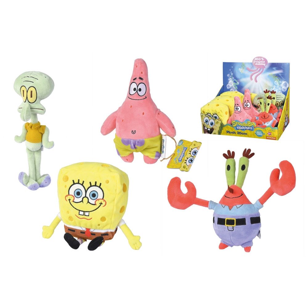 Simba Dickie Plüschfigur Plüsch Sponge Bob Schwammkopf 20cm 4fach sortiert günstig online kaufen