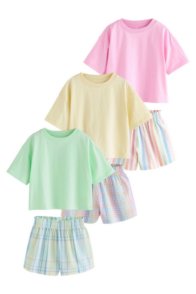 Next Pyjama Kurze Schlafanzüge, 3er-Pack (6 tlg)