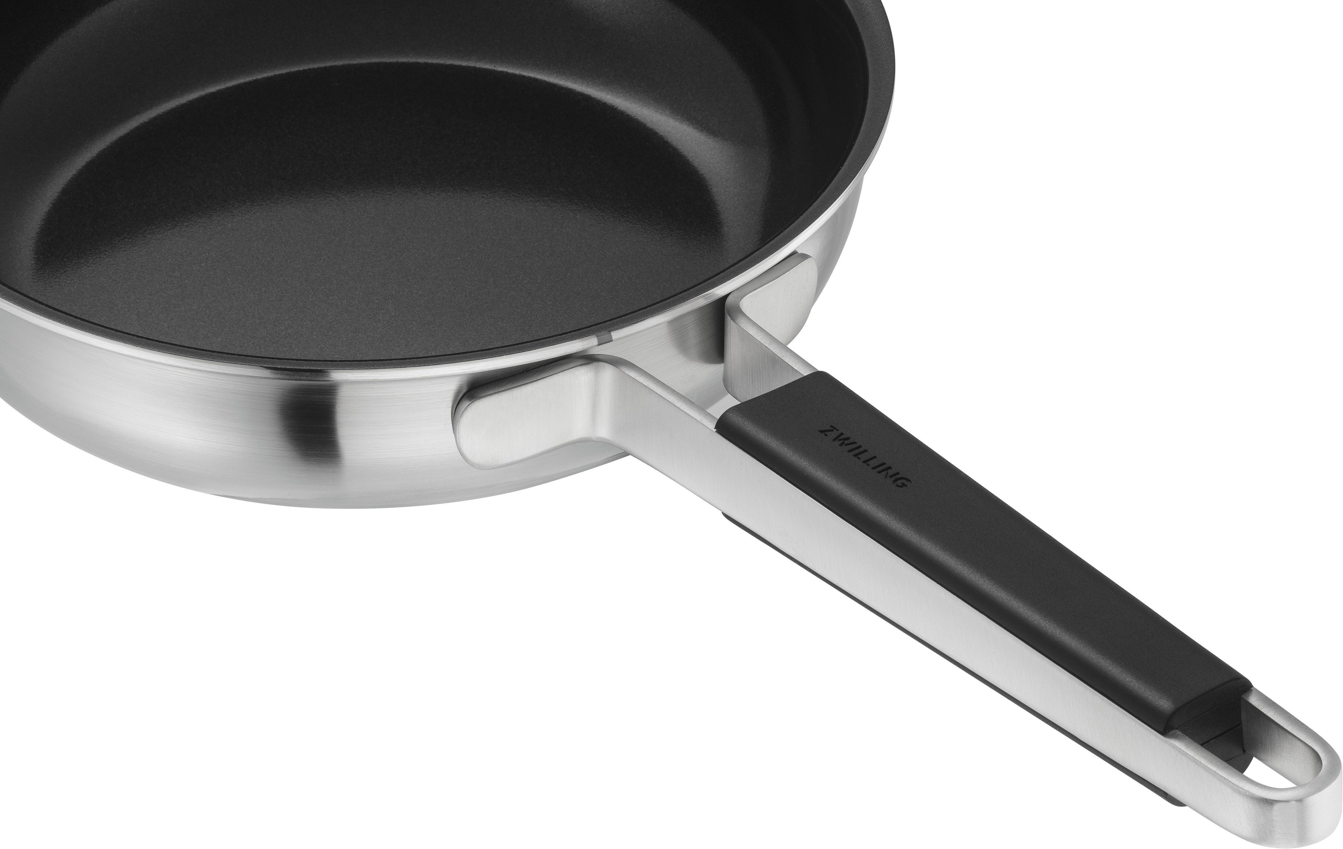 Zwilling Bratpfanne Pure, Edelstahl 18/10 (1-tlg), Keramikbeschichtung, Stay-Cool Griffe, Edelstahl