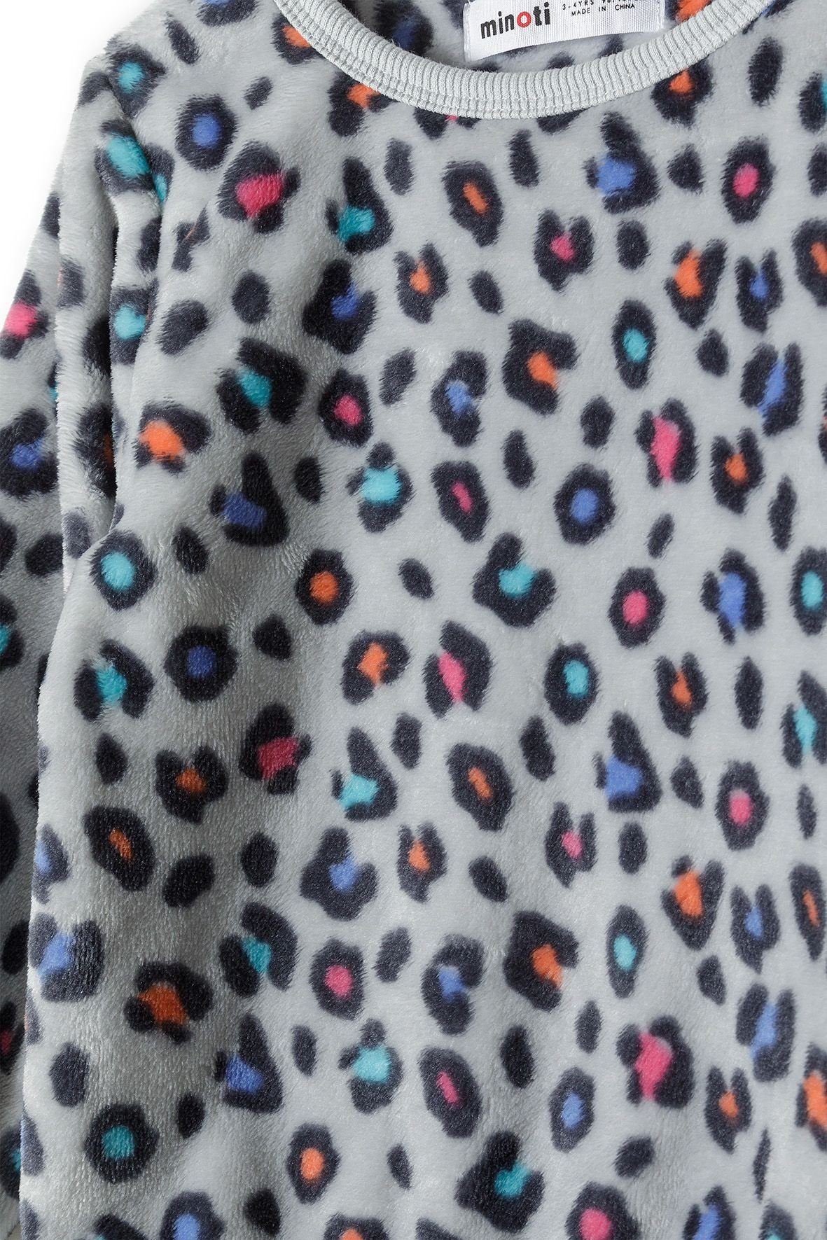 Pyjama Grau MINOTI Teddyfleece aus (12m-8y)
