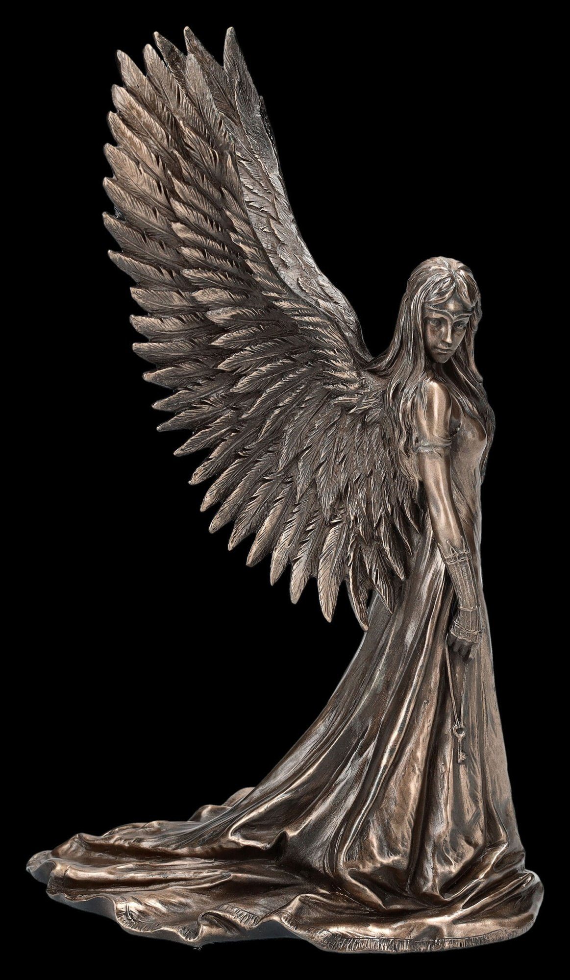 Anne Dekofigur Dekofigur Figuren Shop - - Mythologie - Guide Engel Figur klein bronziert Fantasy Stokes GmbH Spirit
