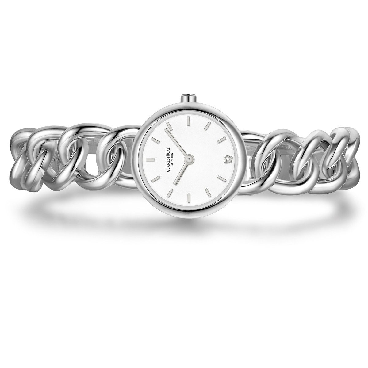 Glanzstücke München Quarzuhr silber