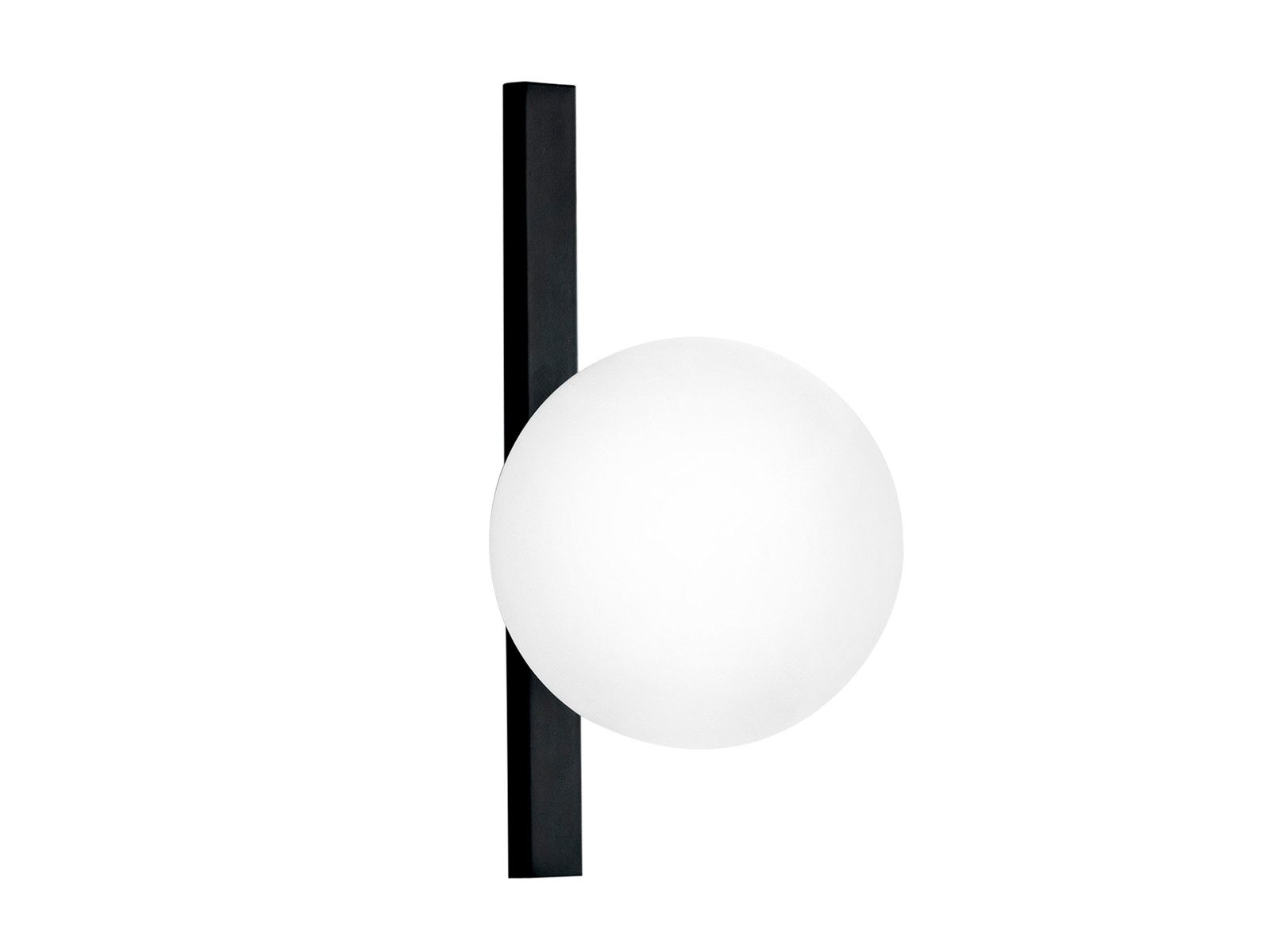 Luce Ambiente Design LED Wandleuchte mit Glas-Kugel Lampenschirm Höhe 28cm, Dimmfunktion, LED wechselbar, Warmweiß, ausgefallene-e innen Wand-Lampe mit Glaskugel und LED Leuchtmittel