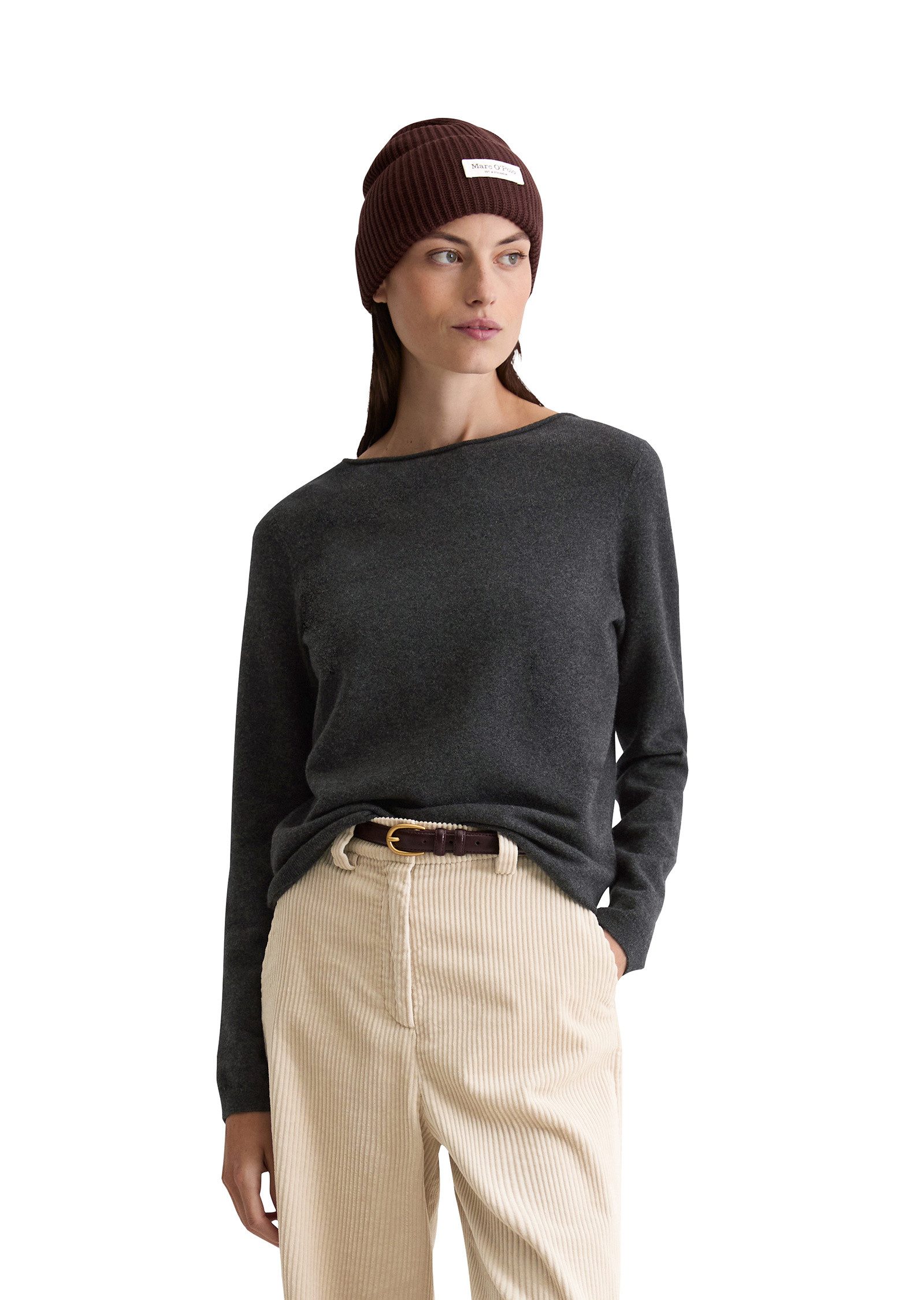 Marc O'Polo Strickpullover aus softem Baumwolle-Schurwolle-Mix günstig online kaufen