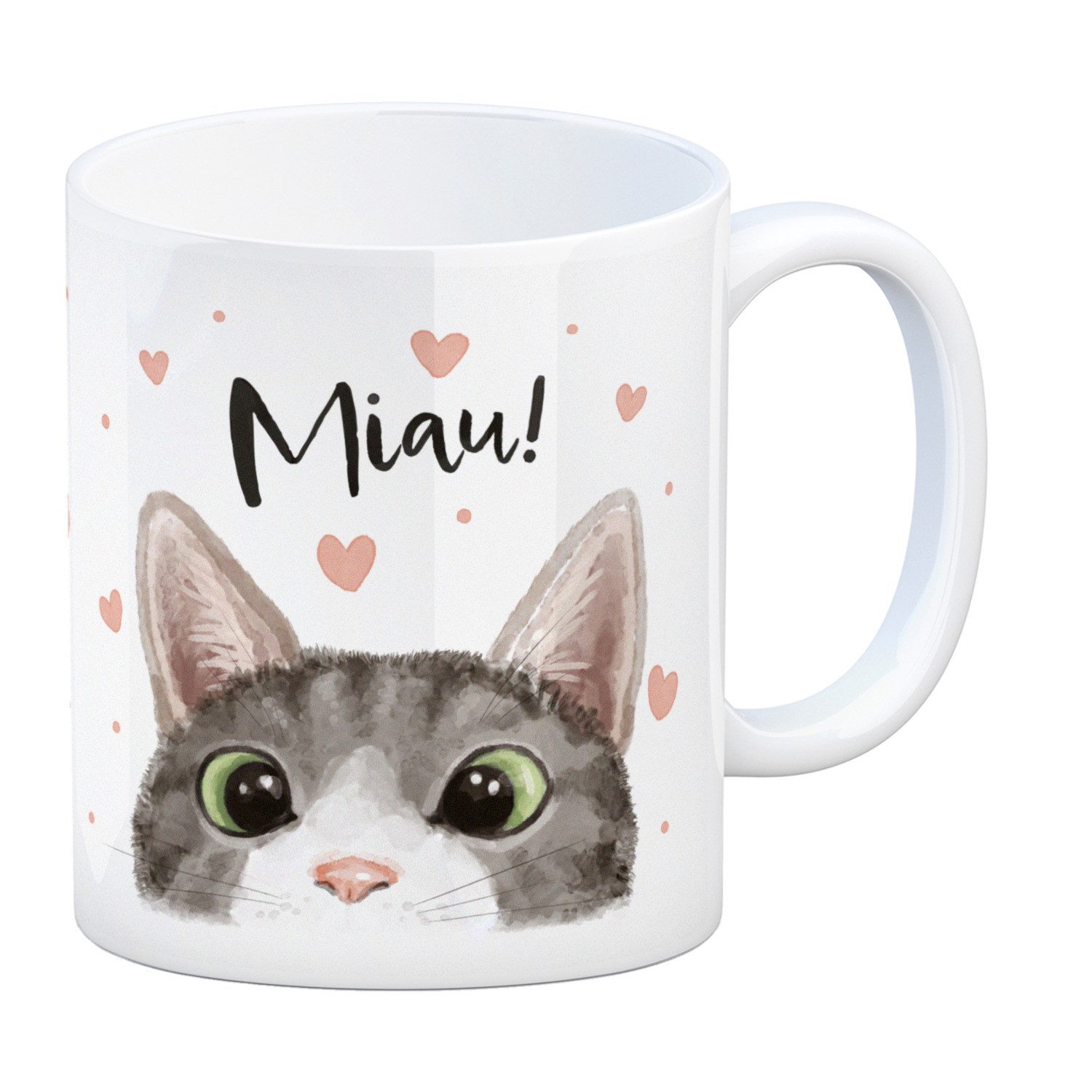 speecheese Tasse Miau Katze Kaffeebecher