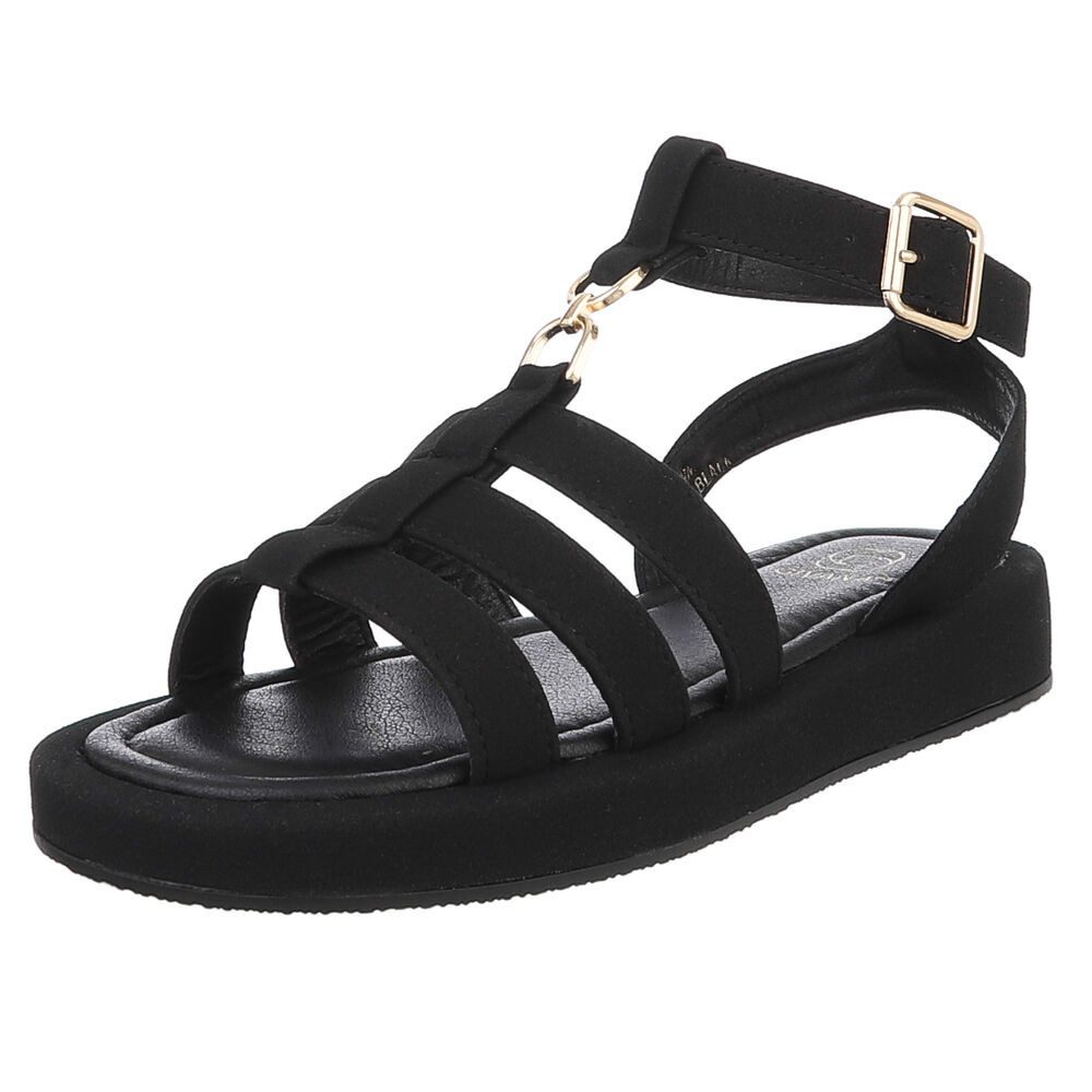 Ital-Design Beige Sandalen mit verstellbaren Riemen für Damen Riemchensanda günstig online kaufen