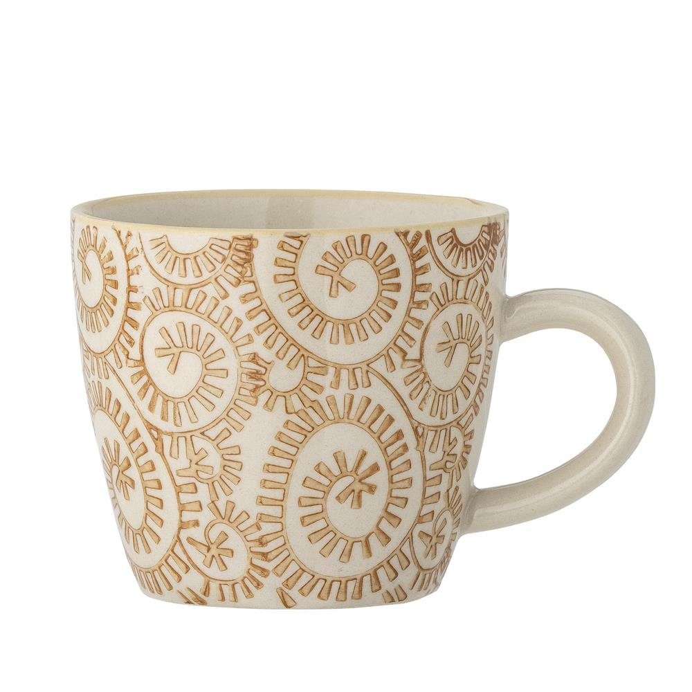 Bloomingville Tasse Maple, Steingut, Orange Kringel 200 ml Kaffeetasse Teetasse dänisches Design