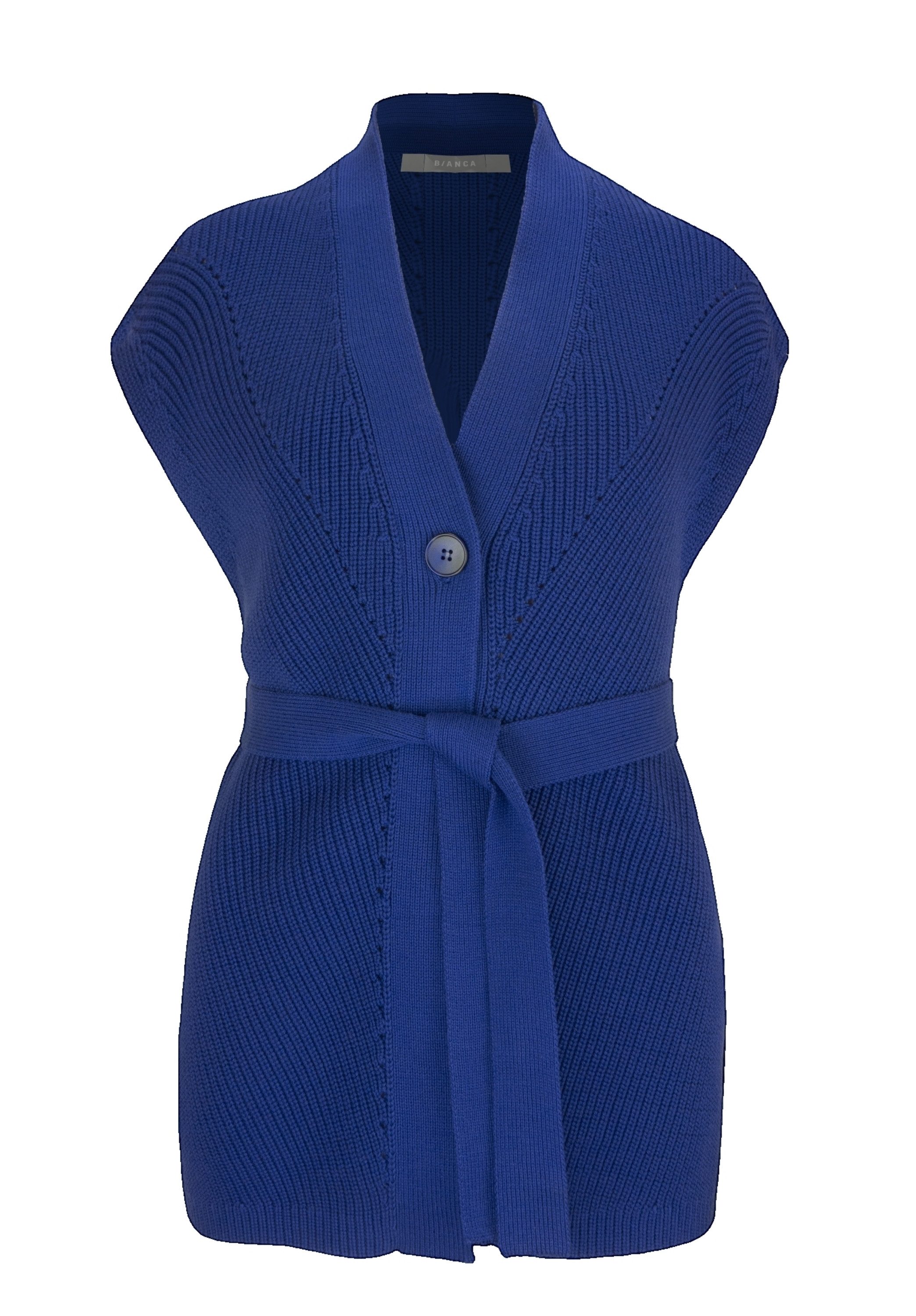 bianca Strickjacke ORLY in modischer Rippstruktur und cooler Trendfarbe günstig online kaufen