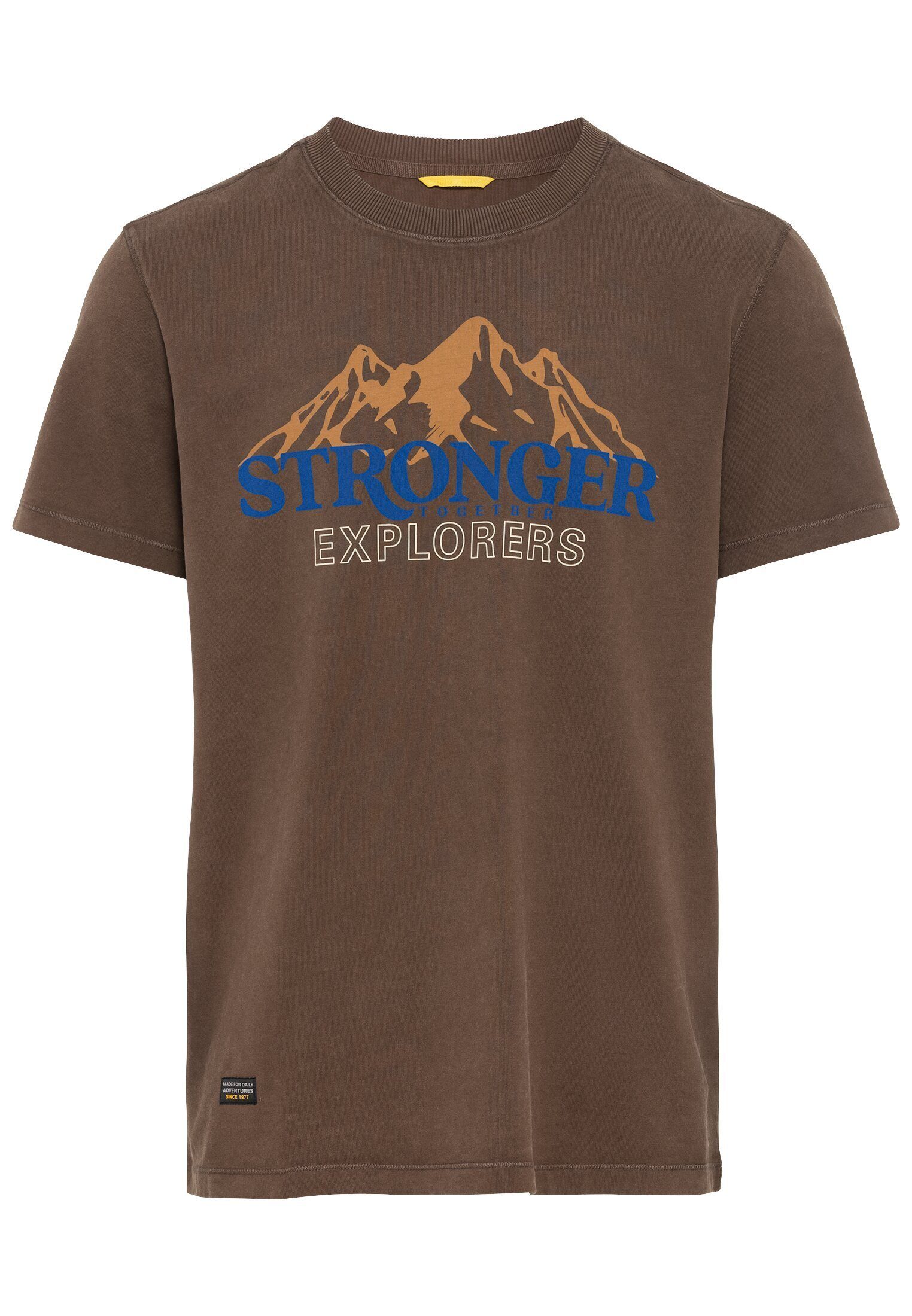 active mit camel Naturprint T-Shirt