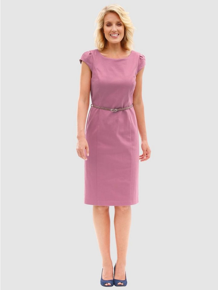 Paola Kleid mit abnehmbarem Gürtel in rosa
