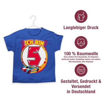 Shirtracer T-Shirt Ich bin 5 - Rennauto Hot Wheels Jungen