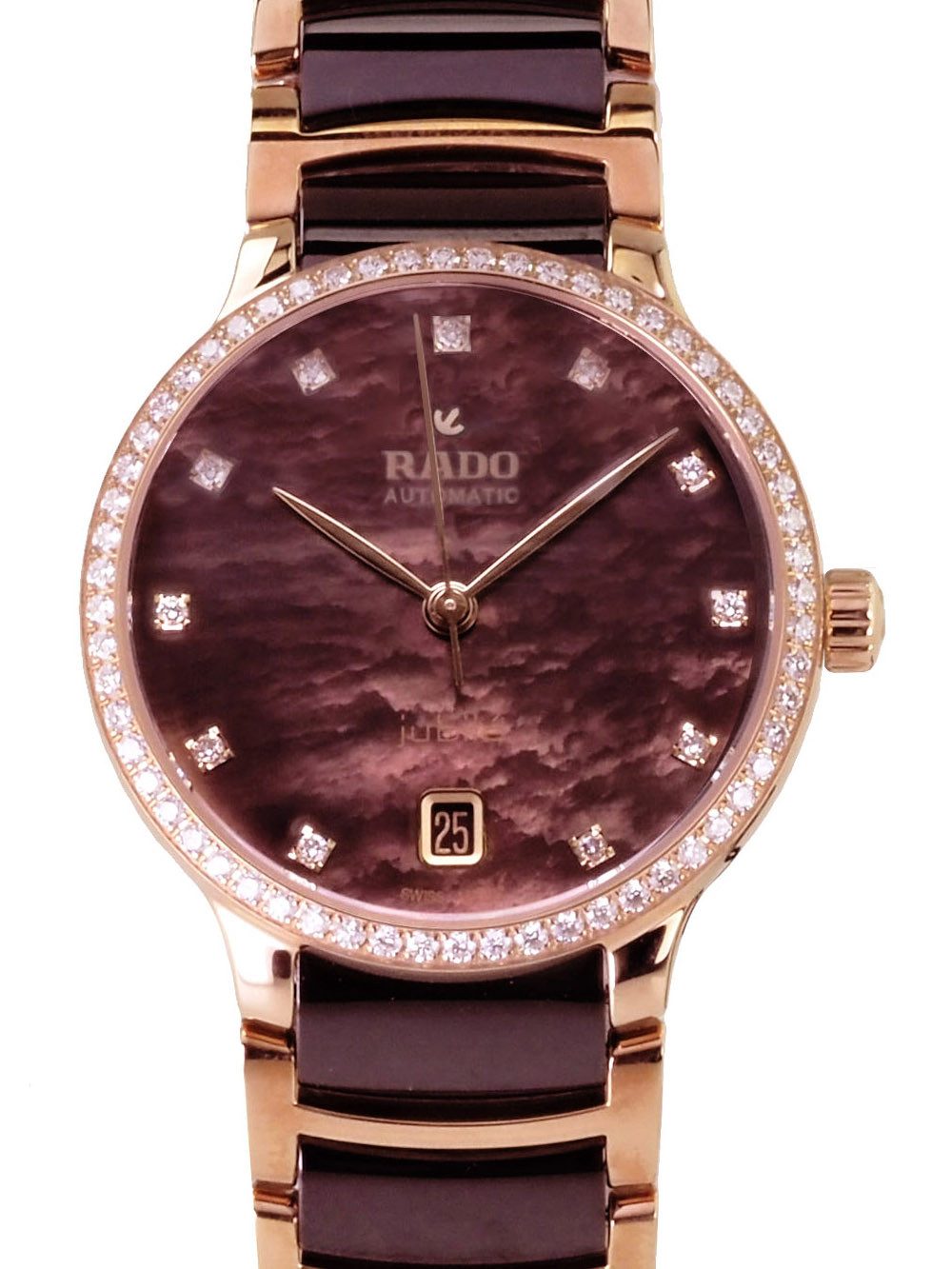 Rado Automatikuhr Damen Uhr R30230922 Centrix Diamond Swiss Made Ø 35 mm
