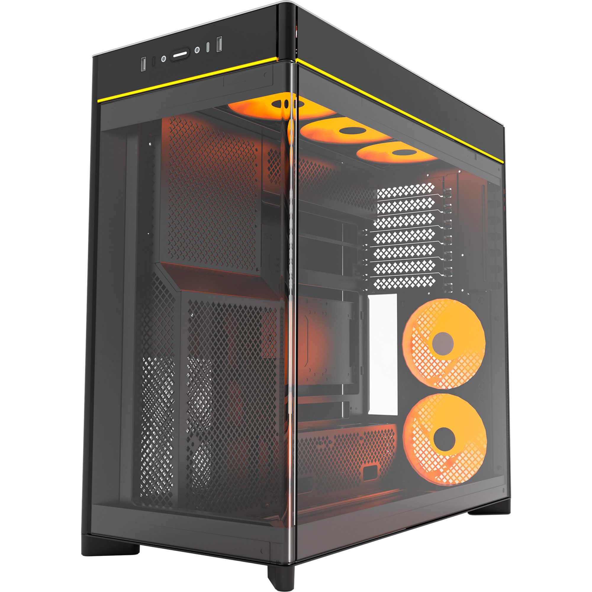 MONTECH PC-Gehäuse Montech HS02 PRO, Tower-Gehäuse, (Tempered Glass