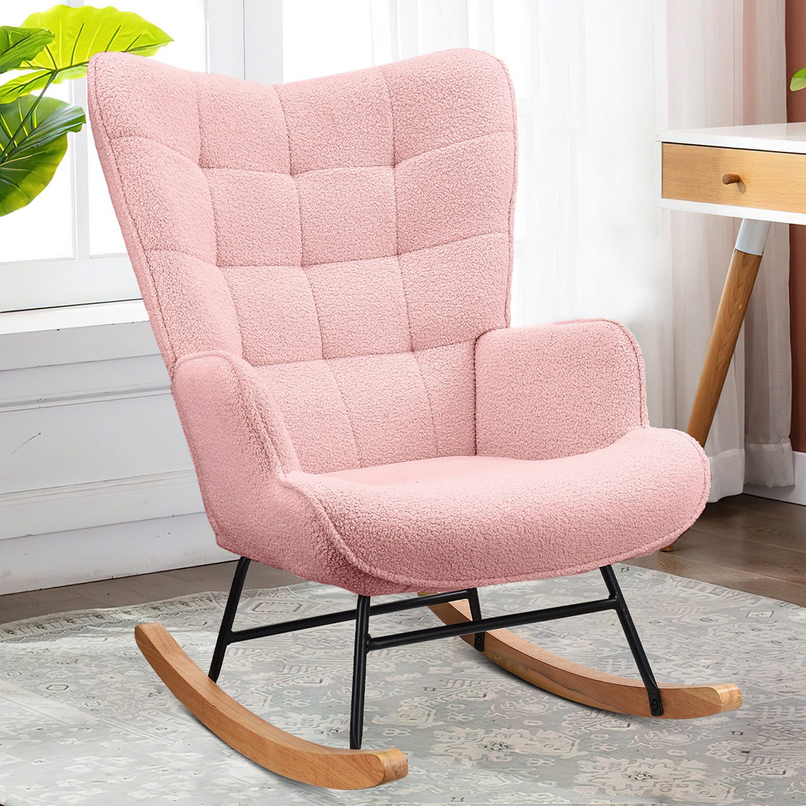 SEEZSSA Schaukelstuhl Schaukelstuhl Stillsessel Relaxsessel Schaukelsessel, günstig online kaufen