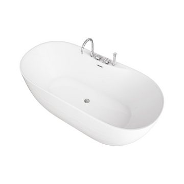 HOME DELUXE Badewanne LENI mit Armatur, (1-tlg), 170 x 80 x 58 cm - Füllmenge: 235 Liter I Freistehende Badewanne Spa