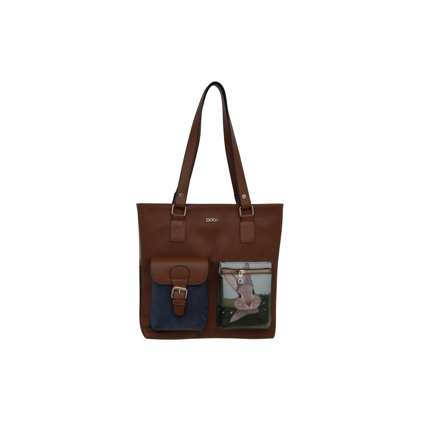 DOGO Umhängetasche Multi Pocket Bag Shopper-Tasche Going On An Adventure Damen, Handgefertigt