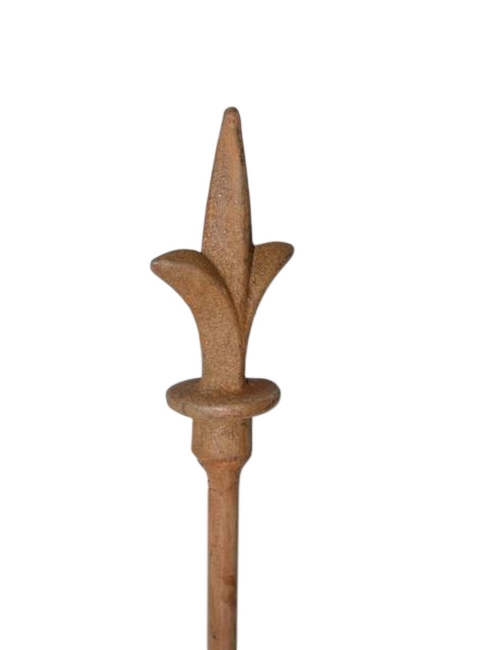 Deko-Impression Gartenstecker 3 Stück, Gartenstab, Rankstab, Rosenstab, 116 cm, Spitze, Eisen, Rost (3-St)