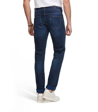 MEYER Slim-fit-Jeans Cross Hedge Stretch Denim Modell M5 SLIM mit Rundbundverarbeitung