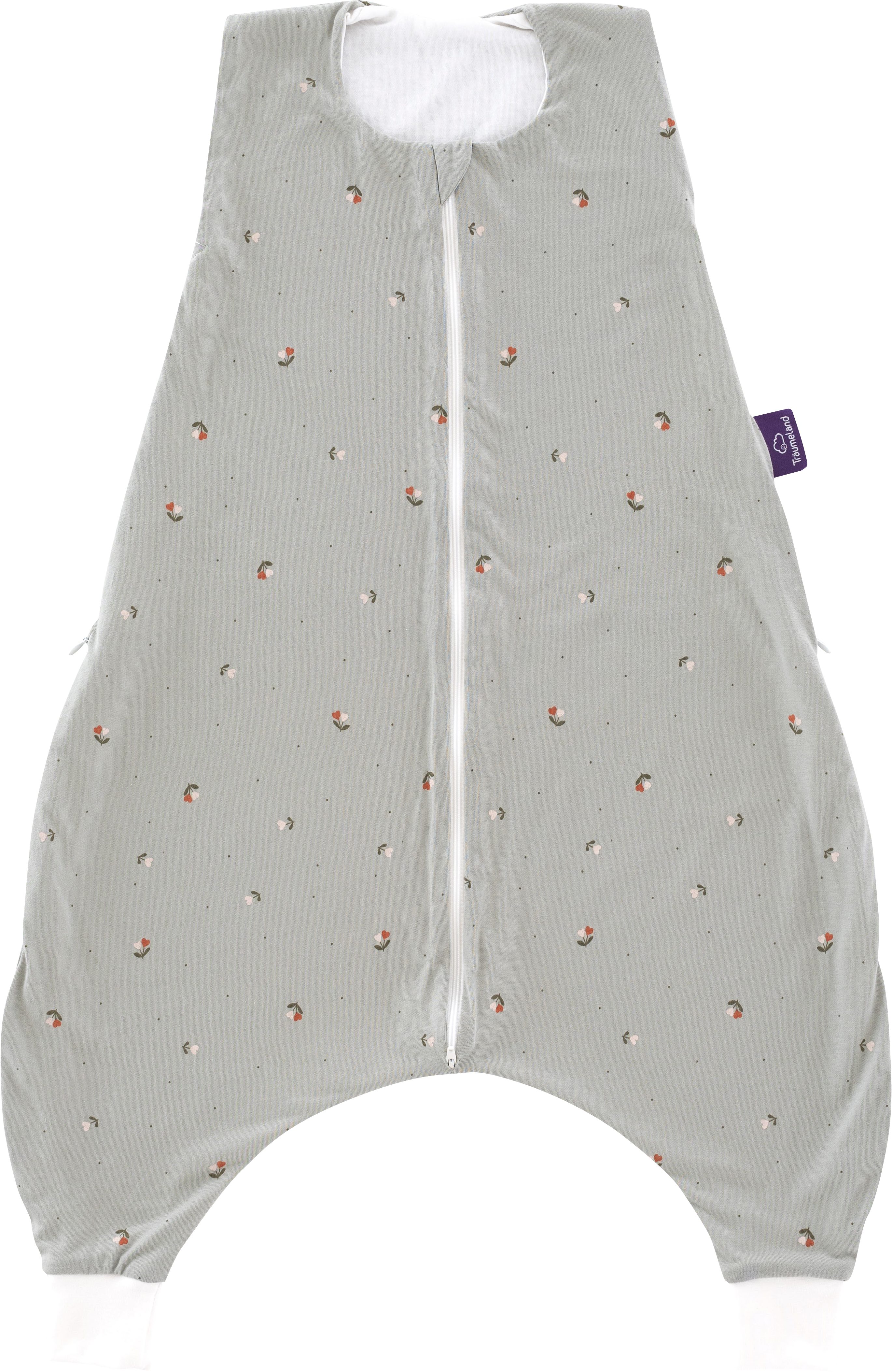 Babyschlafsack Schlafanzug light TO GO TENCEL™ Fiore grün