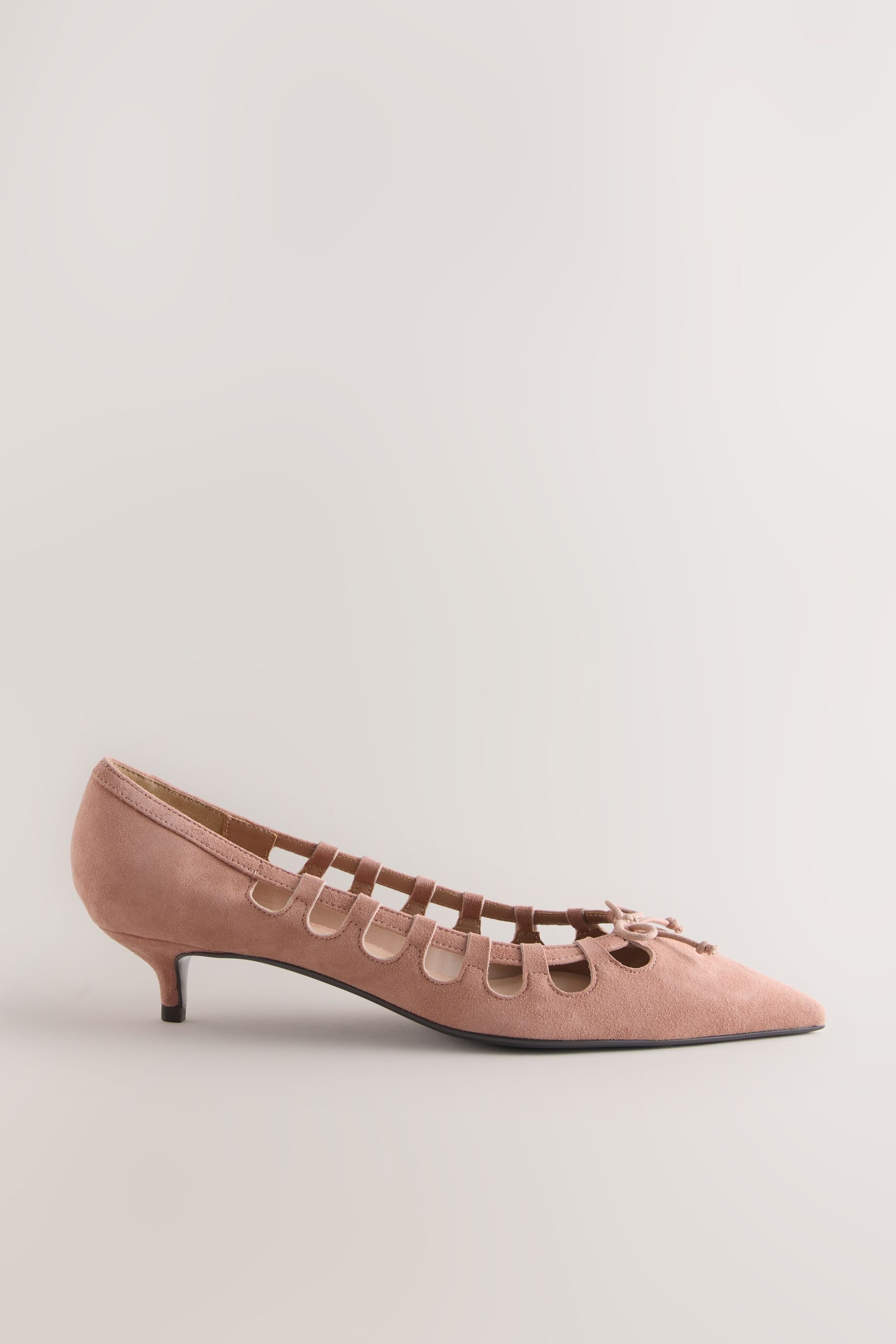 Next Forever Comfort® Niedrige Veloursleder-Schuhe High-Heel-Sandalette (1-tlg)
