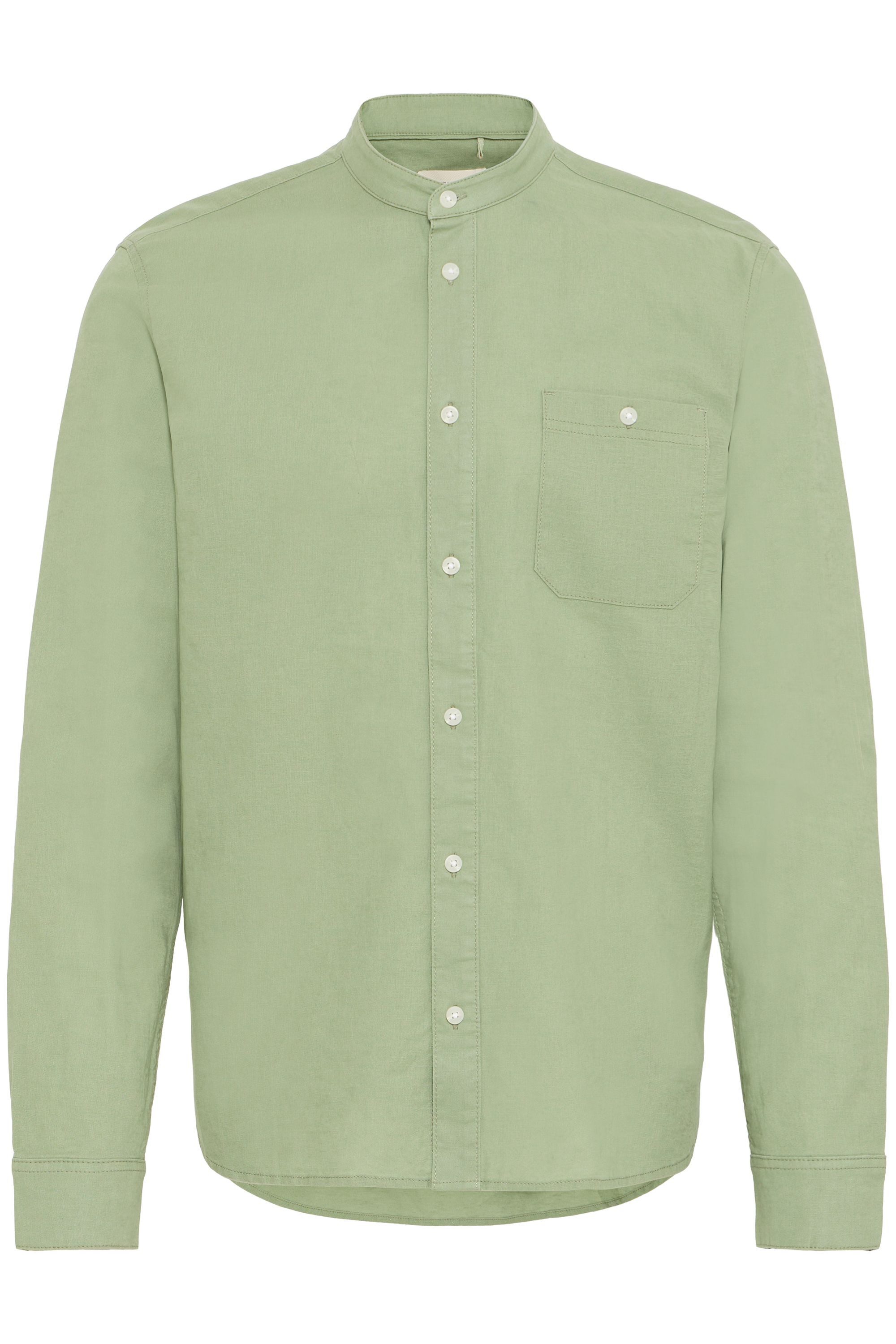 Blend Leinenhemd BHBAY Stilvolles Langarmhemd aus Leinenmix mit Brusttasche günstig online kaufen