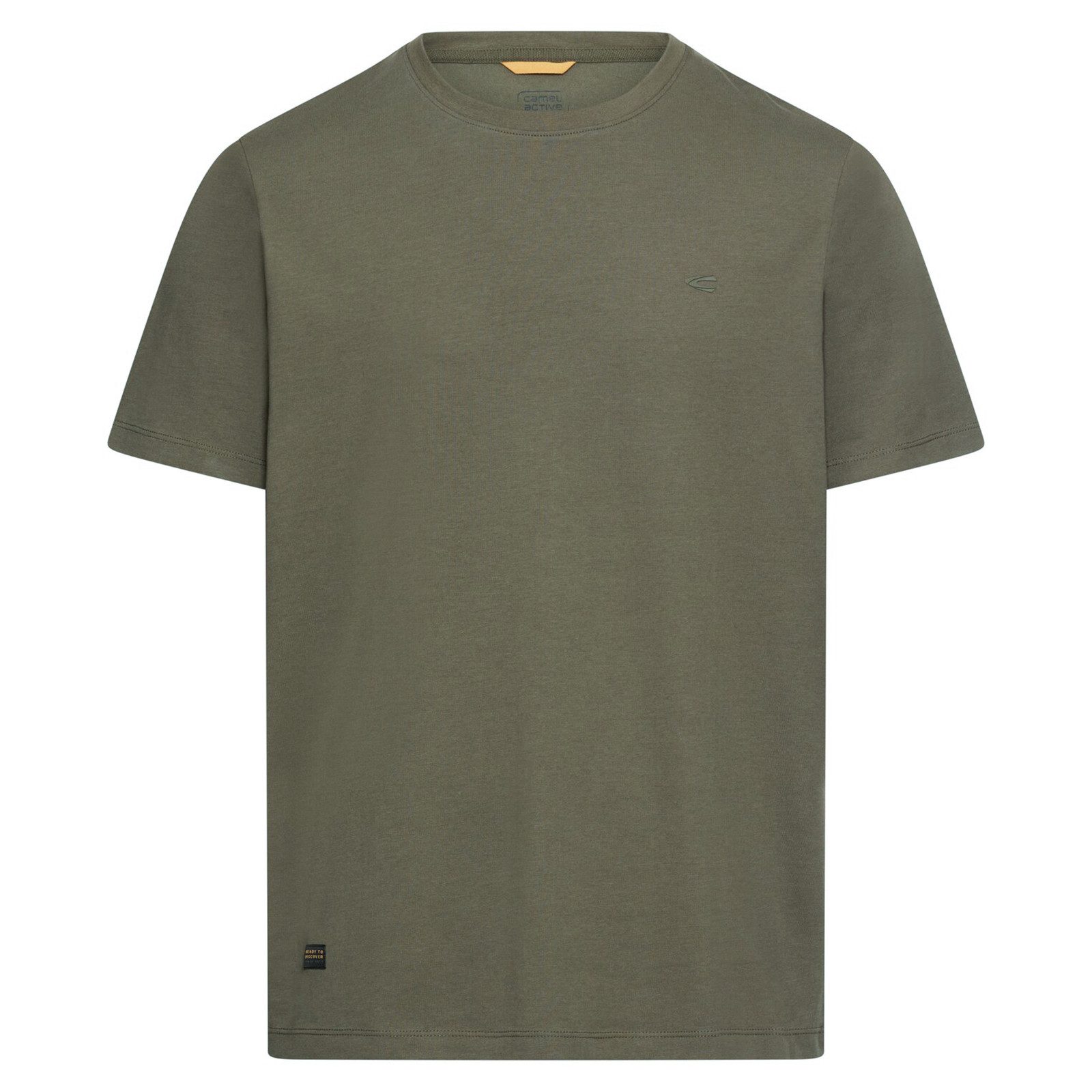 camel active Rundhalsshirt Camel Active Übergrößen Stretch-T-Shirt oliv günstig online kaufen