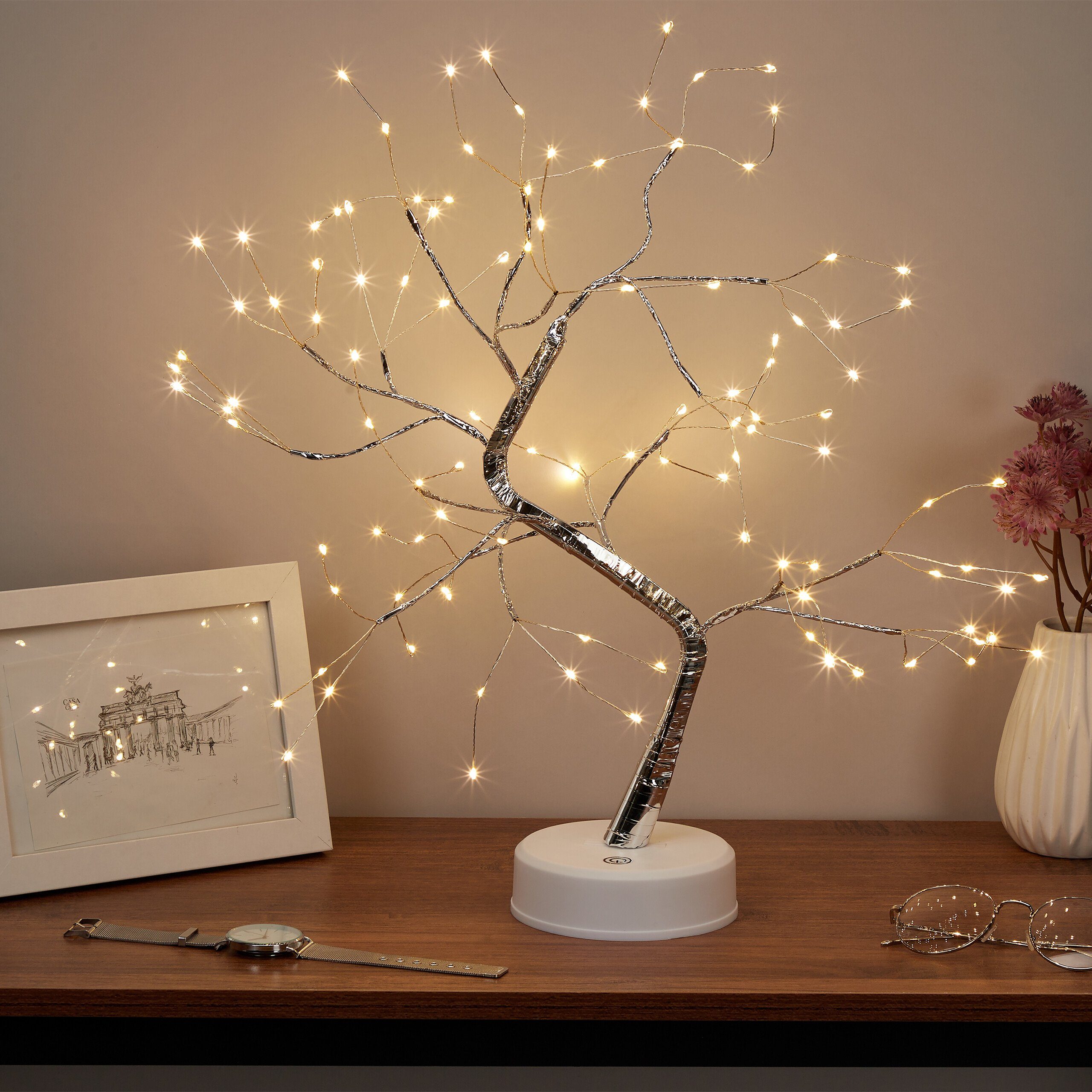 relaxdays LED Dekoobjekt Baum innen für LED
