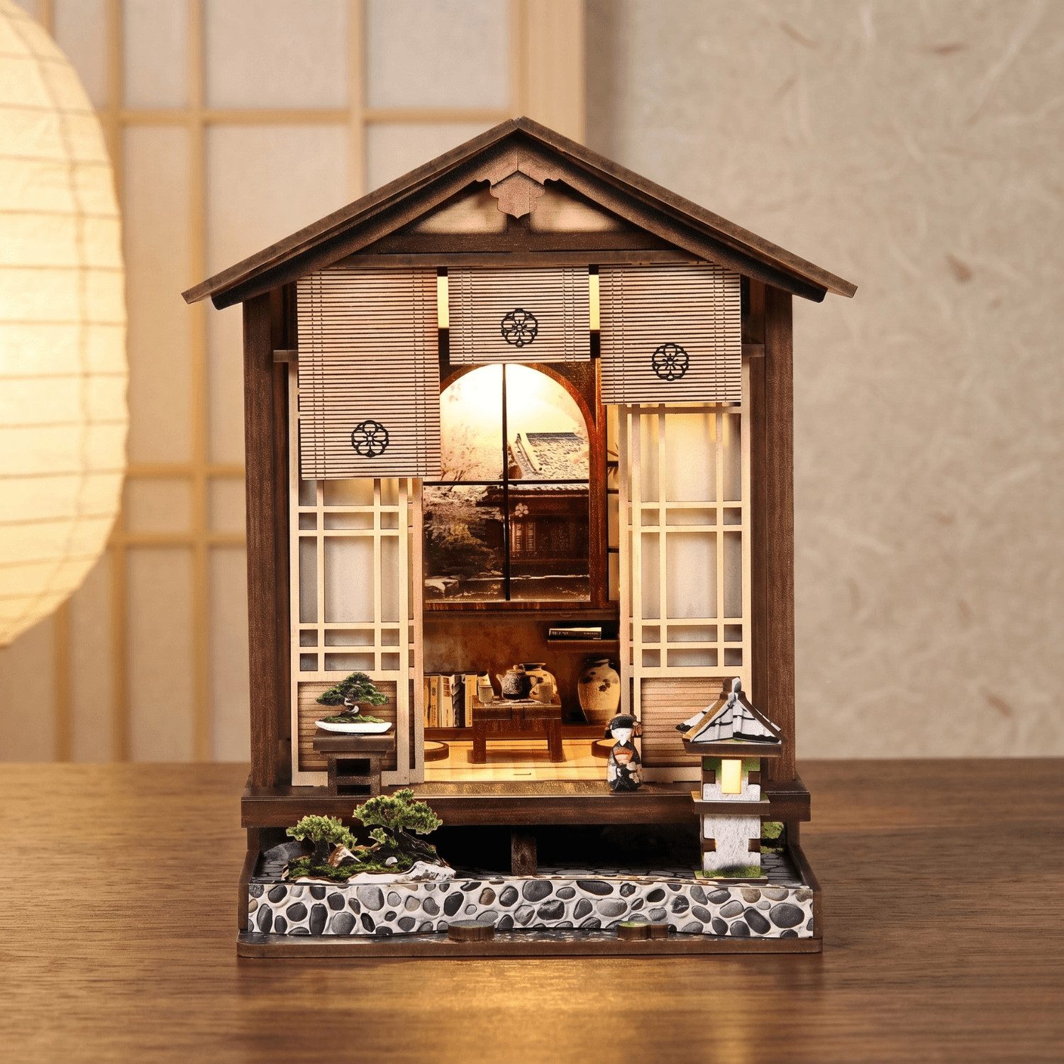 MagicHolz 3D-Puzzle Japanese Teahouse Miniaturhaus, 152 Puzzleteile