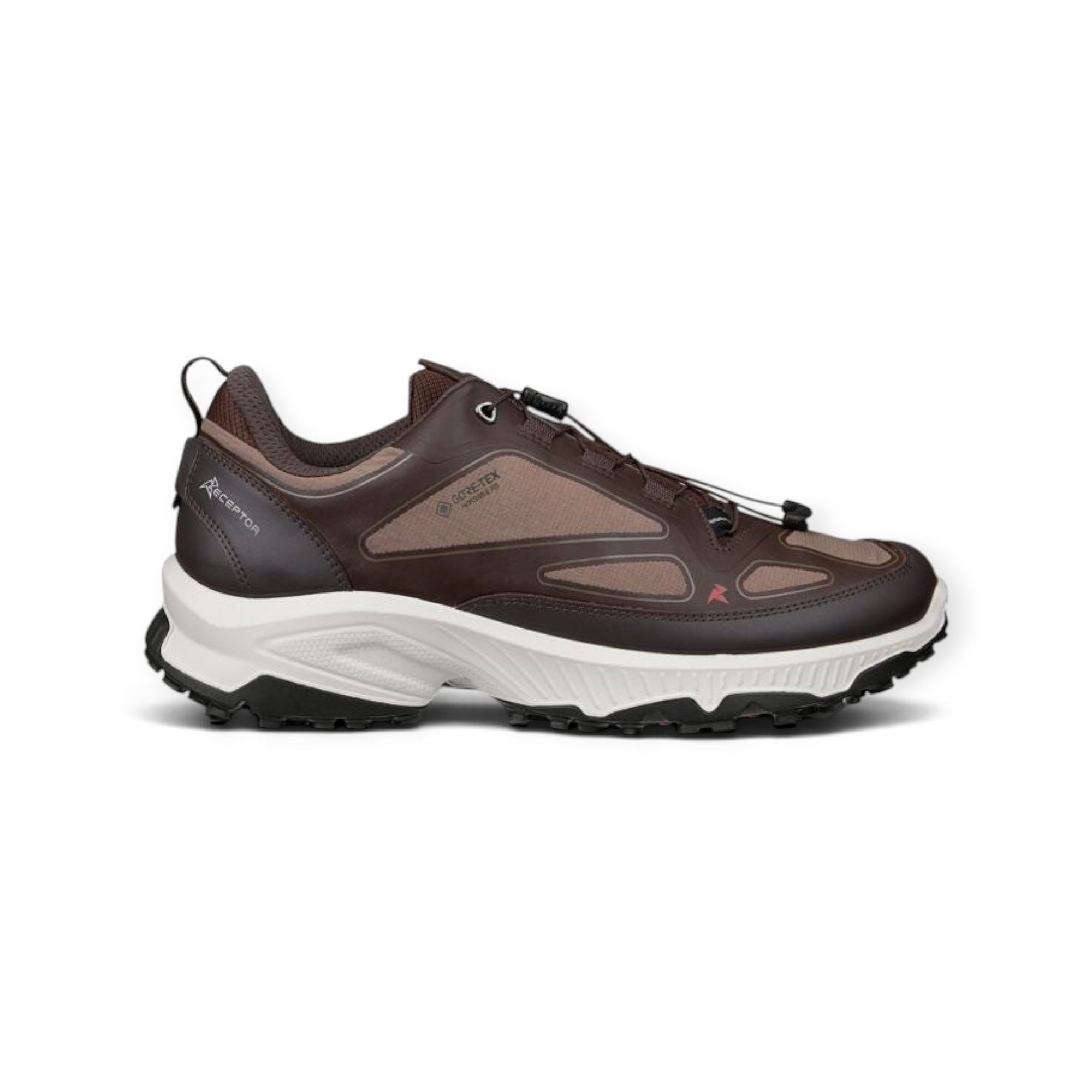 Ecco Wanderschuhe Receptor XP GTX (Premium-Leder, wasserdicht) braun Herren Sneaker
