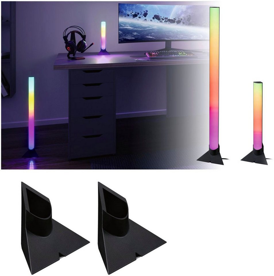 Paulmann LED-Streifen EntertainLED Lightbar Standfuß Zubehör 132x67mm,  Ergänzung für den Gaming- und Entertainment-Bereich.
