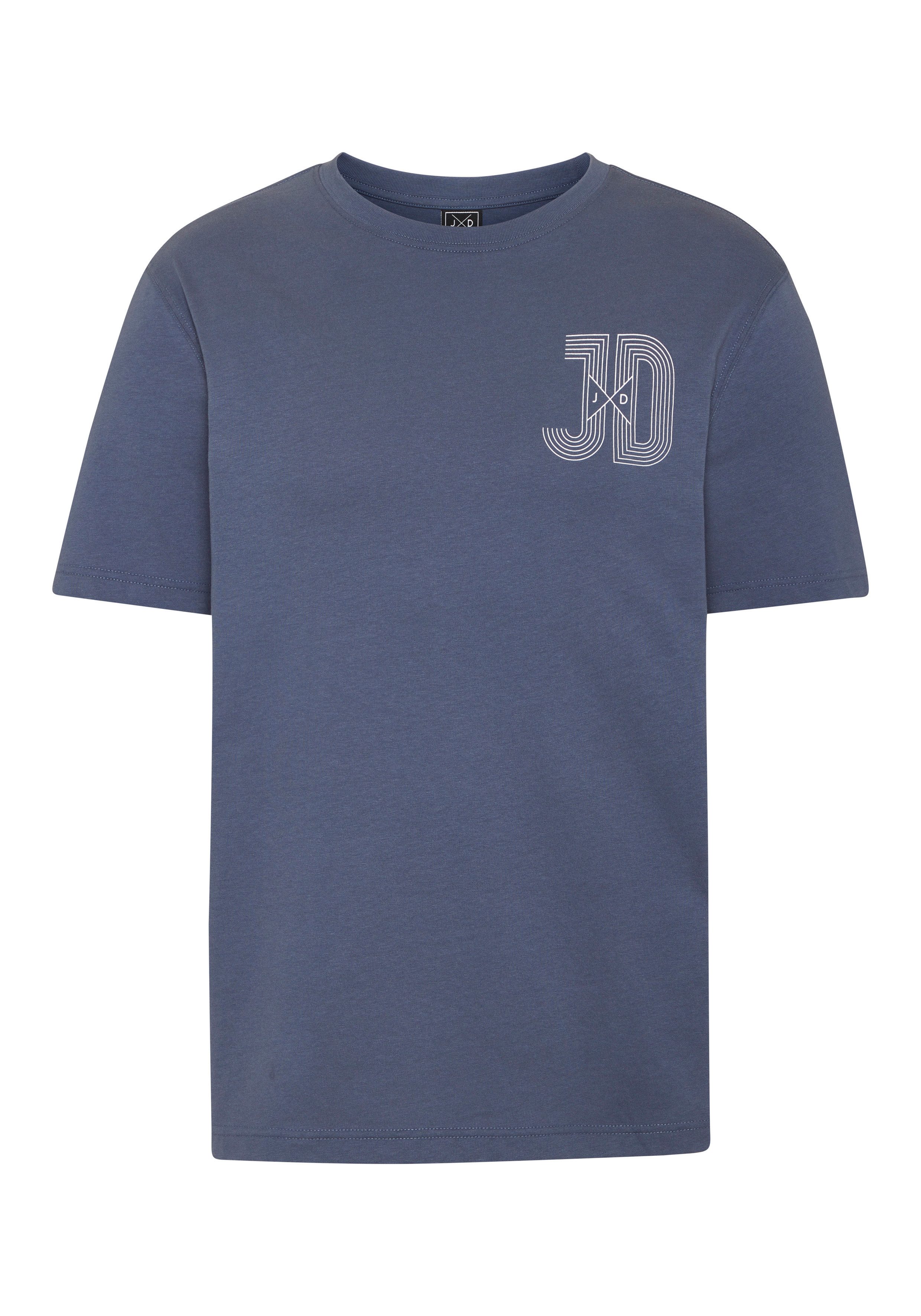 John Devin T-Shirt, Printshirt aus Baumwolle Kurzarm, bedruckt, Rundhals, aus Baumwolle
