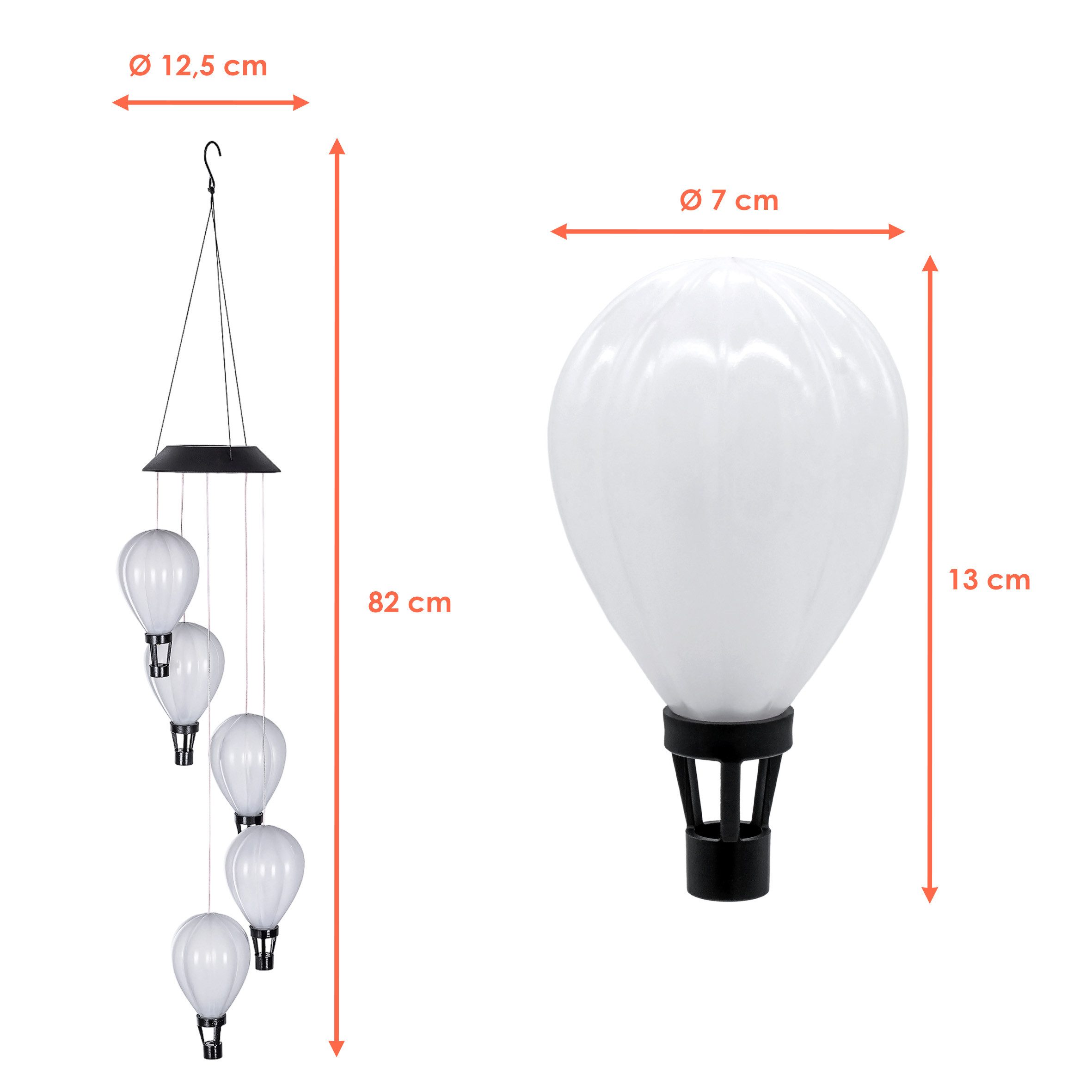 Spetebo LED Dekolicht Solar LED Windspiel günstig online kaufen